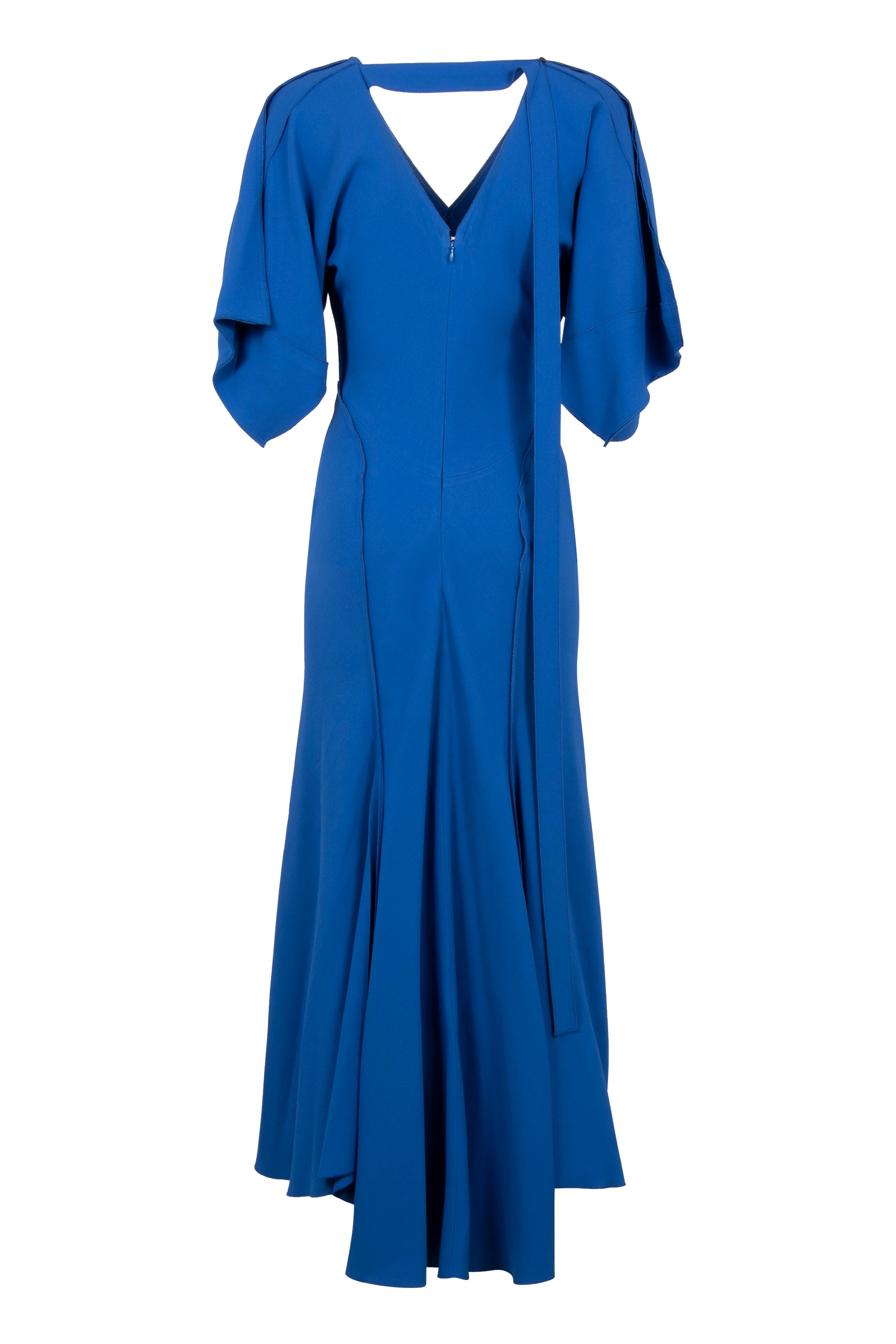 VICTORIA BECKHAM Cady Mini Dress with Asymmetric Hem