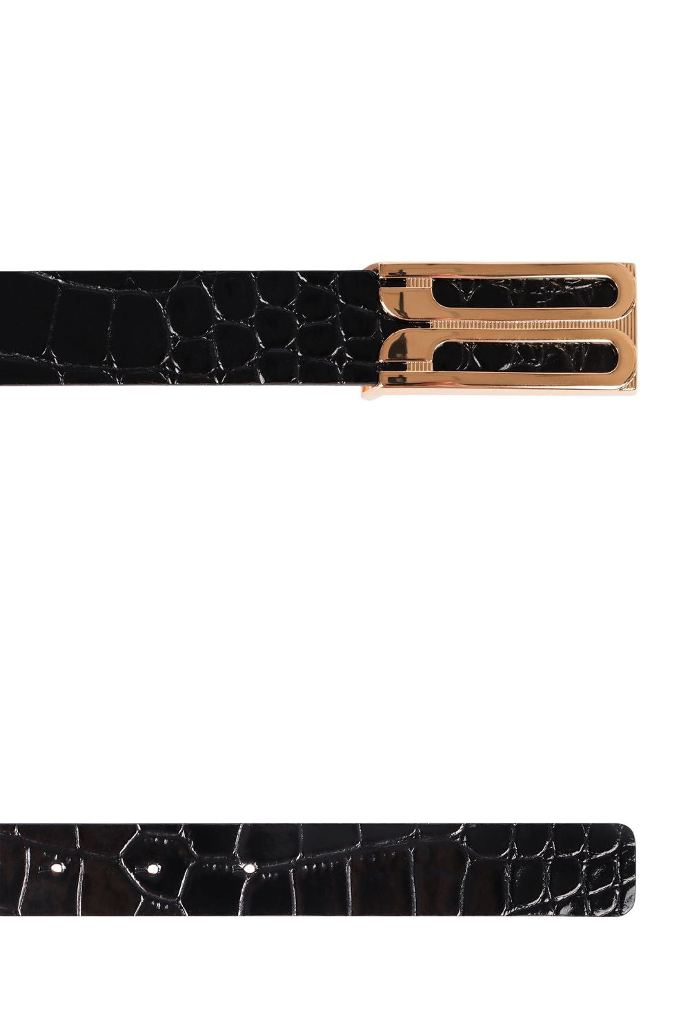VICTORIA BECKHAM Jumbo Frame Printed Leather Belt