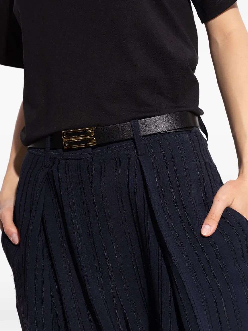 VICTORIA BECKHAM Regular Leather Belt for Women
