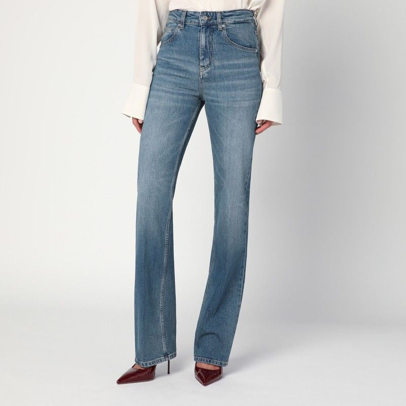 VICTORIA BECKHAM High Waist Faded Jeans with Classic Fit
