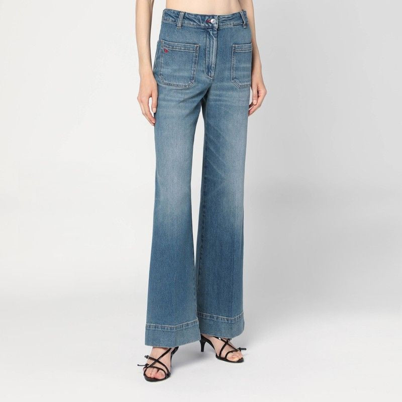 VICTORIA BECKHAM Wide High-Waisted Jeans