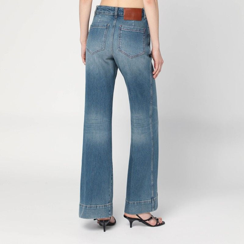 VICTORIA BECKHAM Wide High-Waisted Jeans