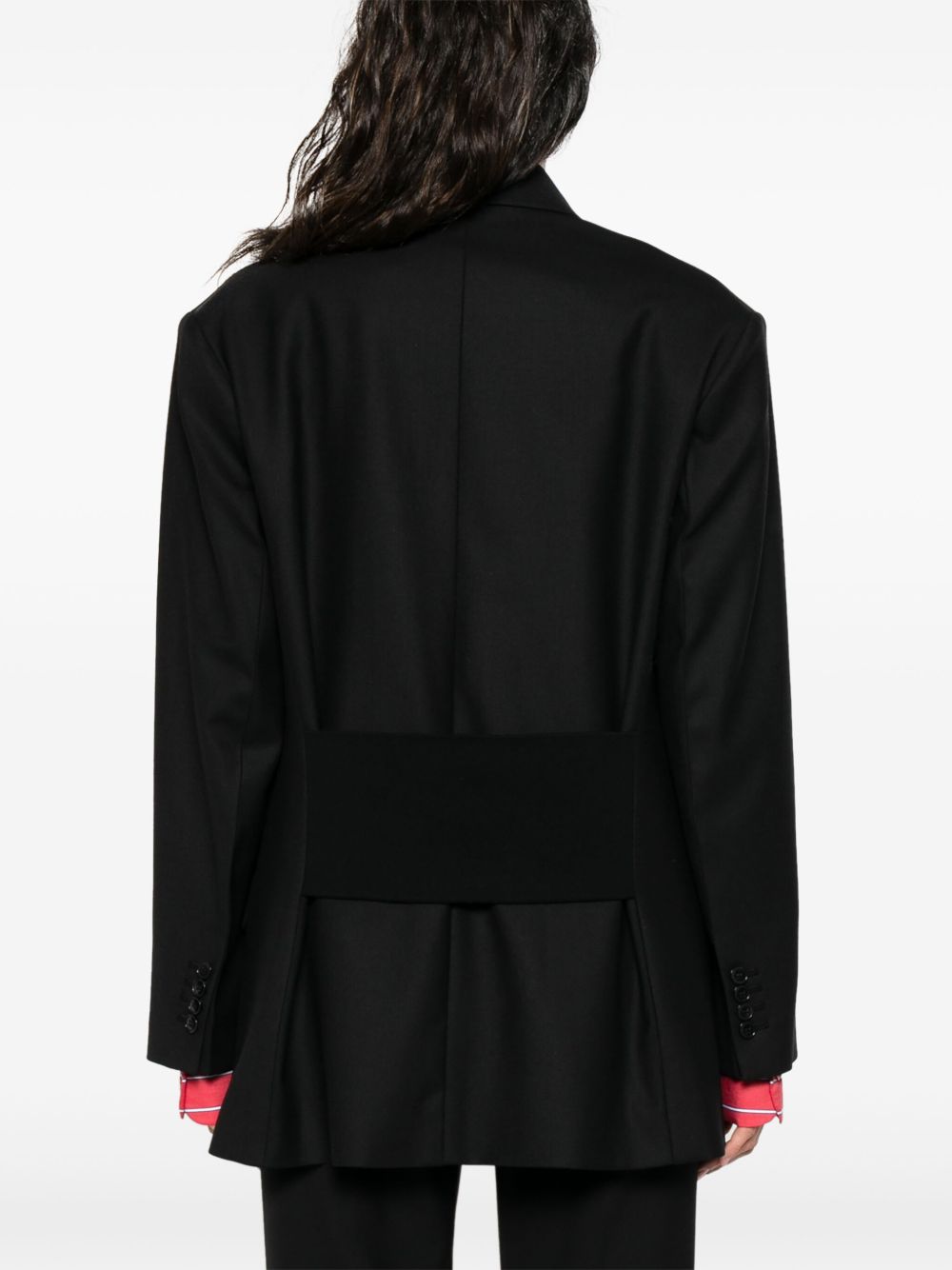 VICTORIA BECKHAM Double-Breasted Wool Blend Jacket