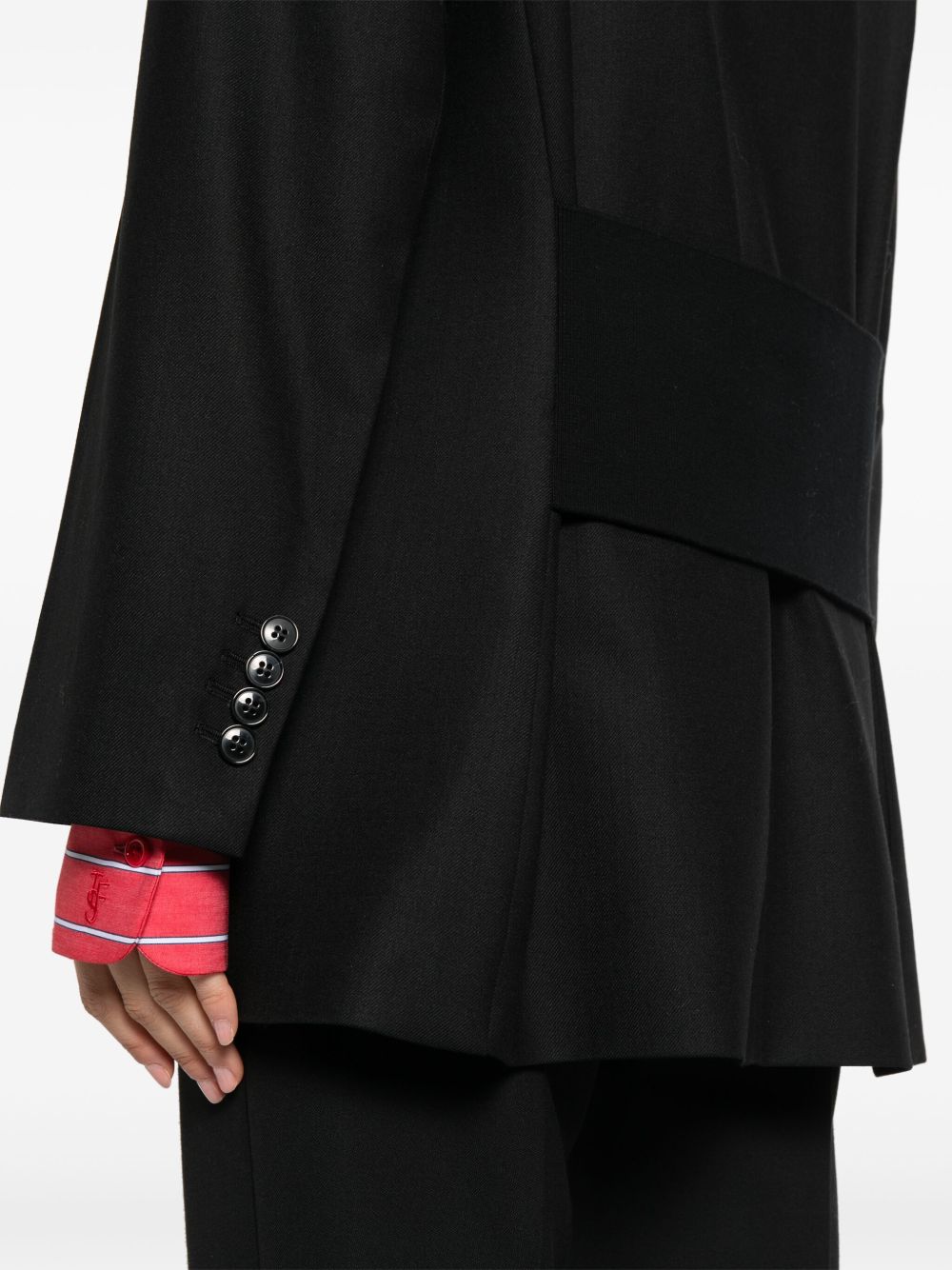 VICTORIA BECKHAM Double-Breasted Wool Blend Jacket