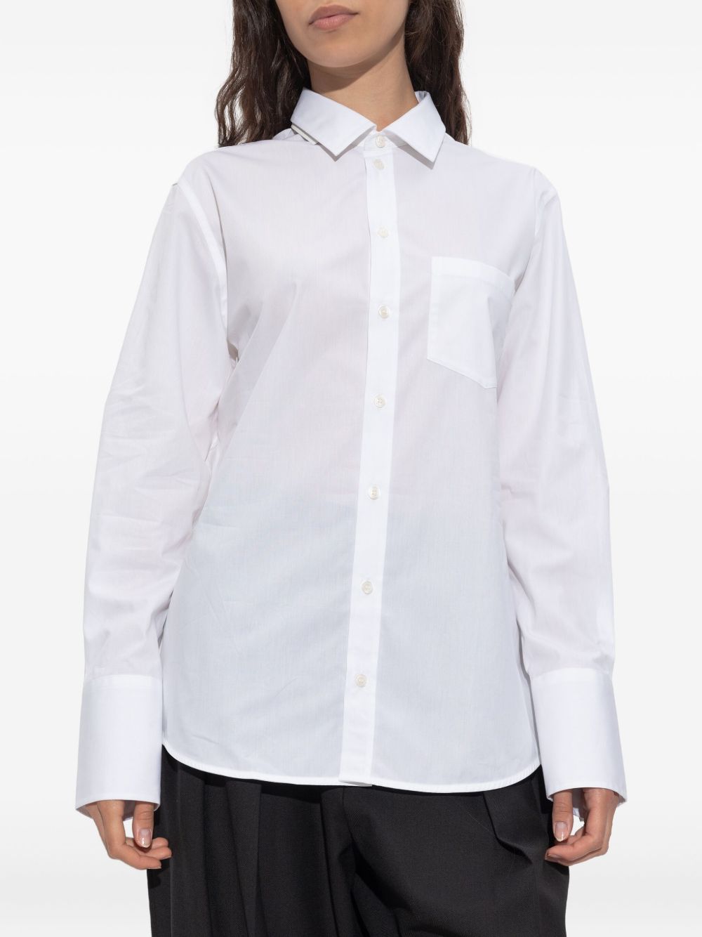 VICTORIA BECKHAM Classic Button-Up Shirt for Women - FW25 Collection