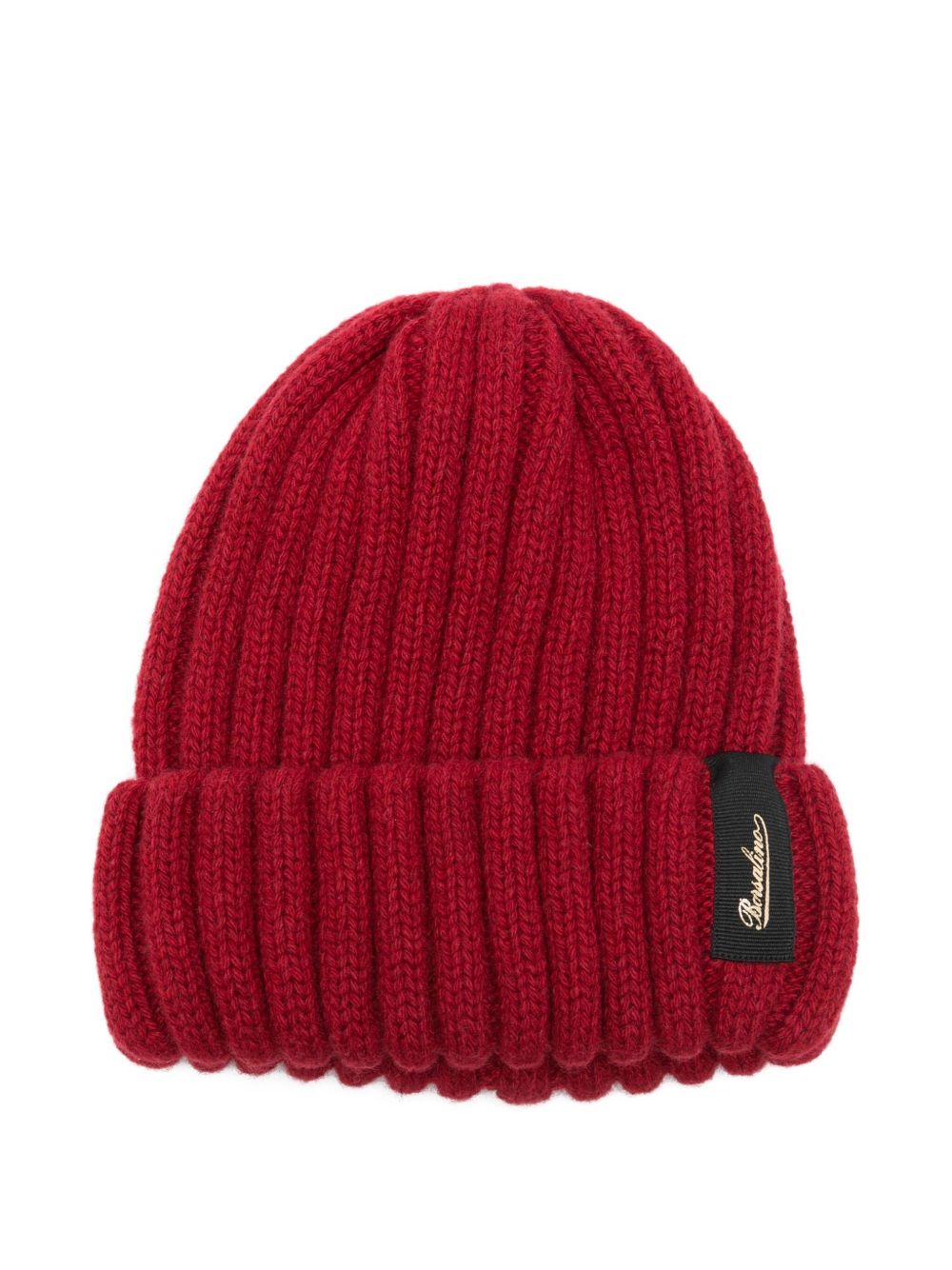 BORSALINO Cashmere Ribbed Beanie with Folded Brim - Women’s Accessory