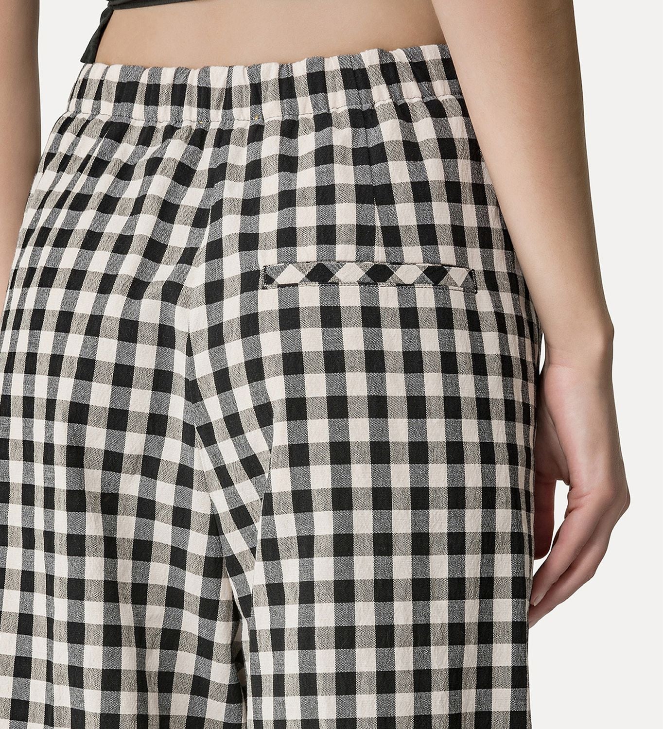 FORTE FORTE Gingham Wide Leg Pants for Women
