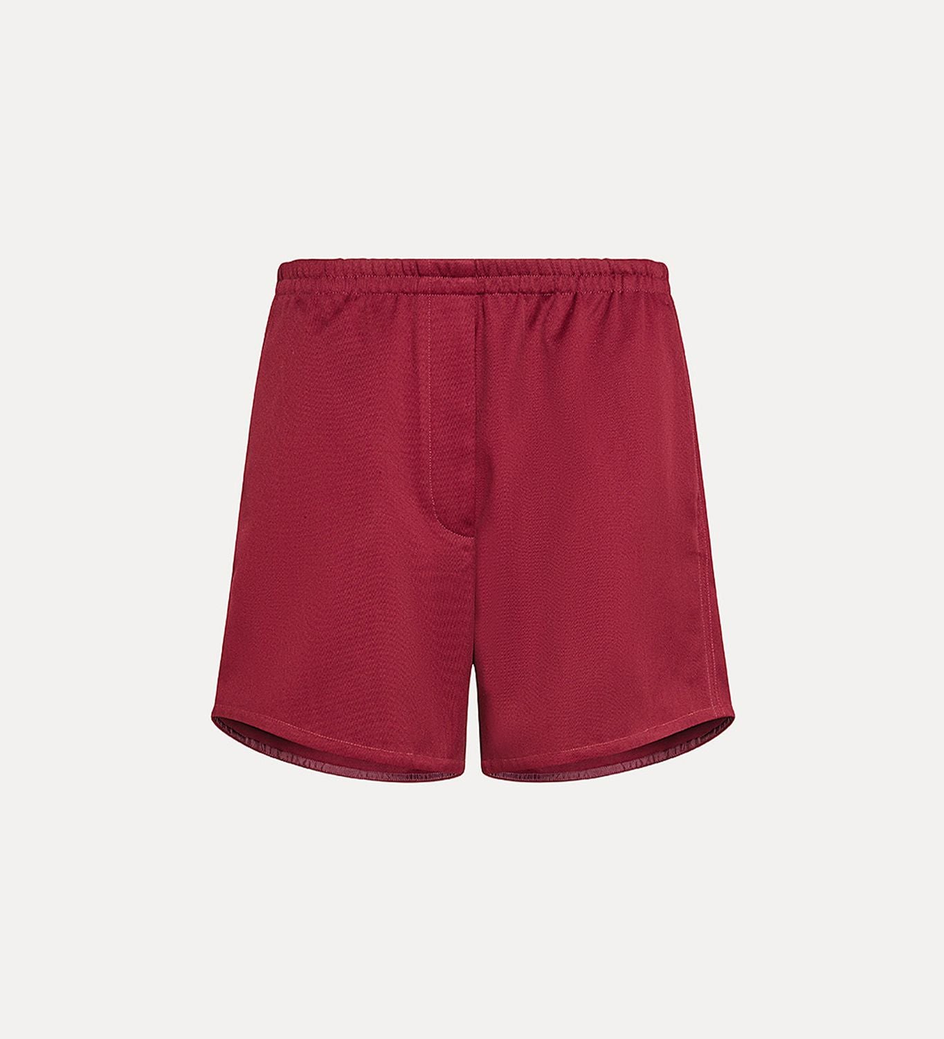 FORTE FORTE Mercerized Cotton Twill Mini Shorts