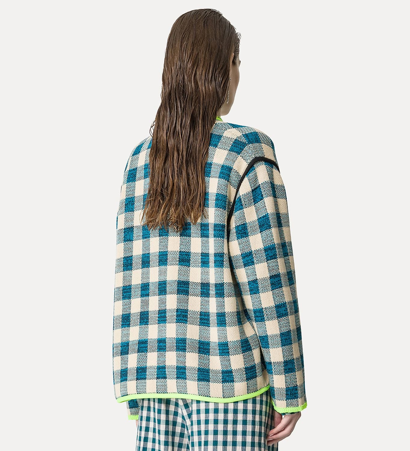 FORTE FORTE Jacquard Gingham Women's Jacket