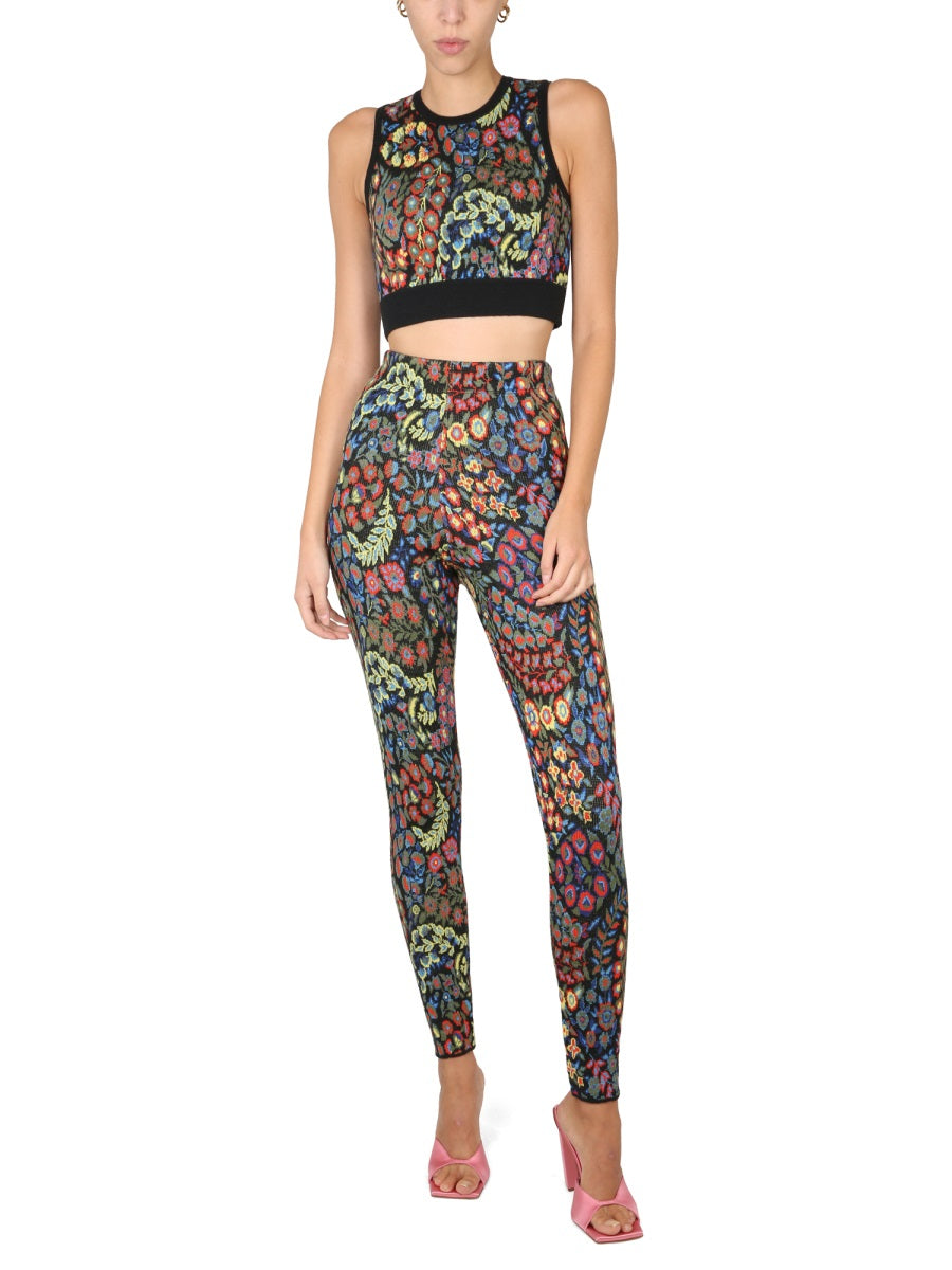ETRO Jacquard Wool Blend Top and Leggings Set - FW22