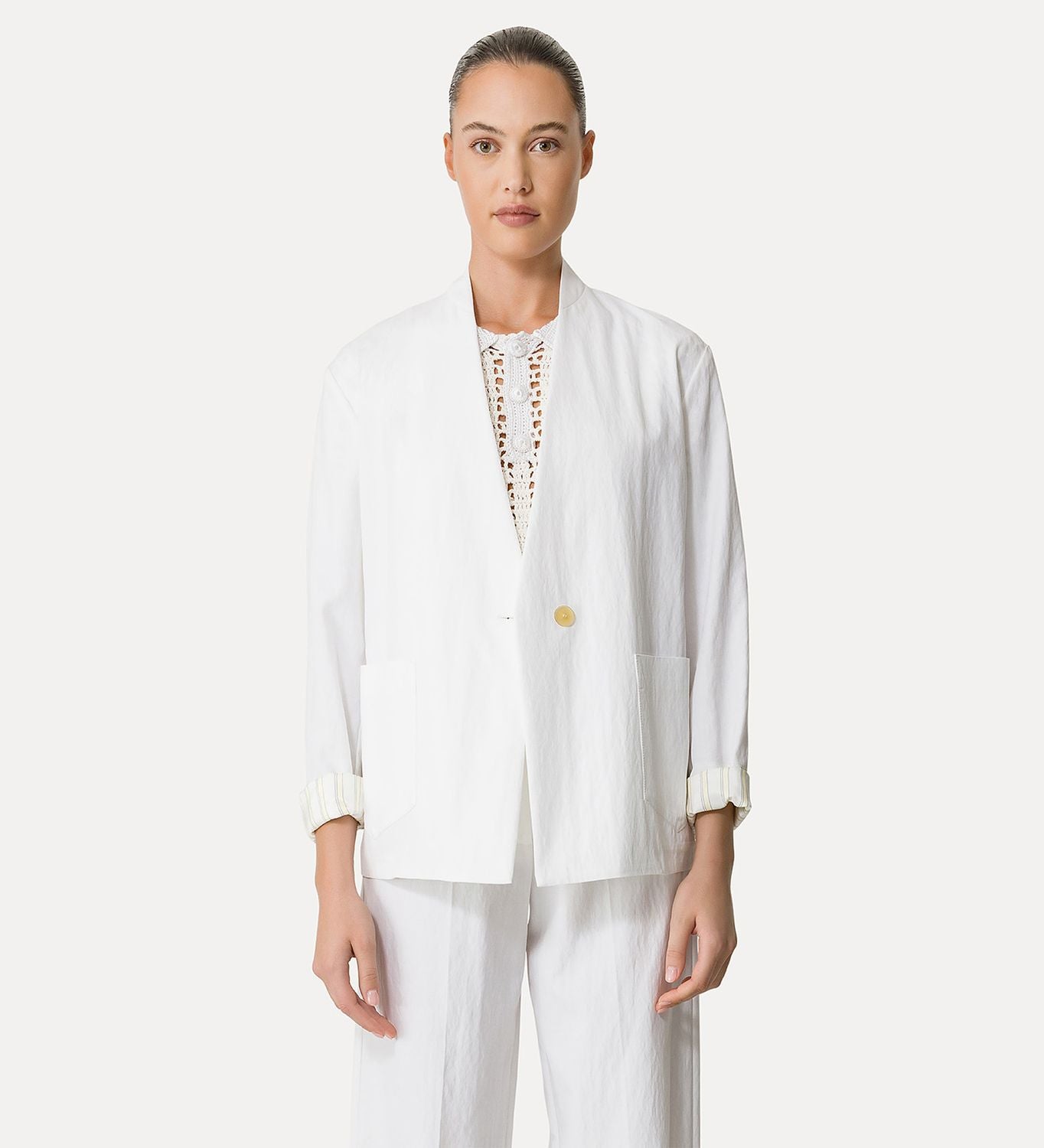 FORTE FORTE Women's Double Breasted Twill Jacket - SS25