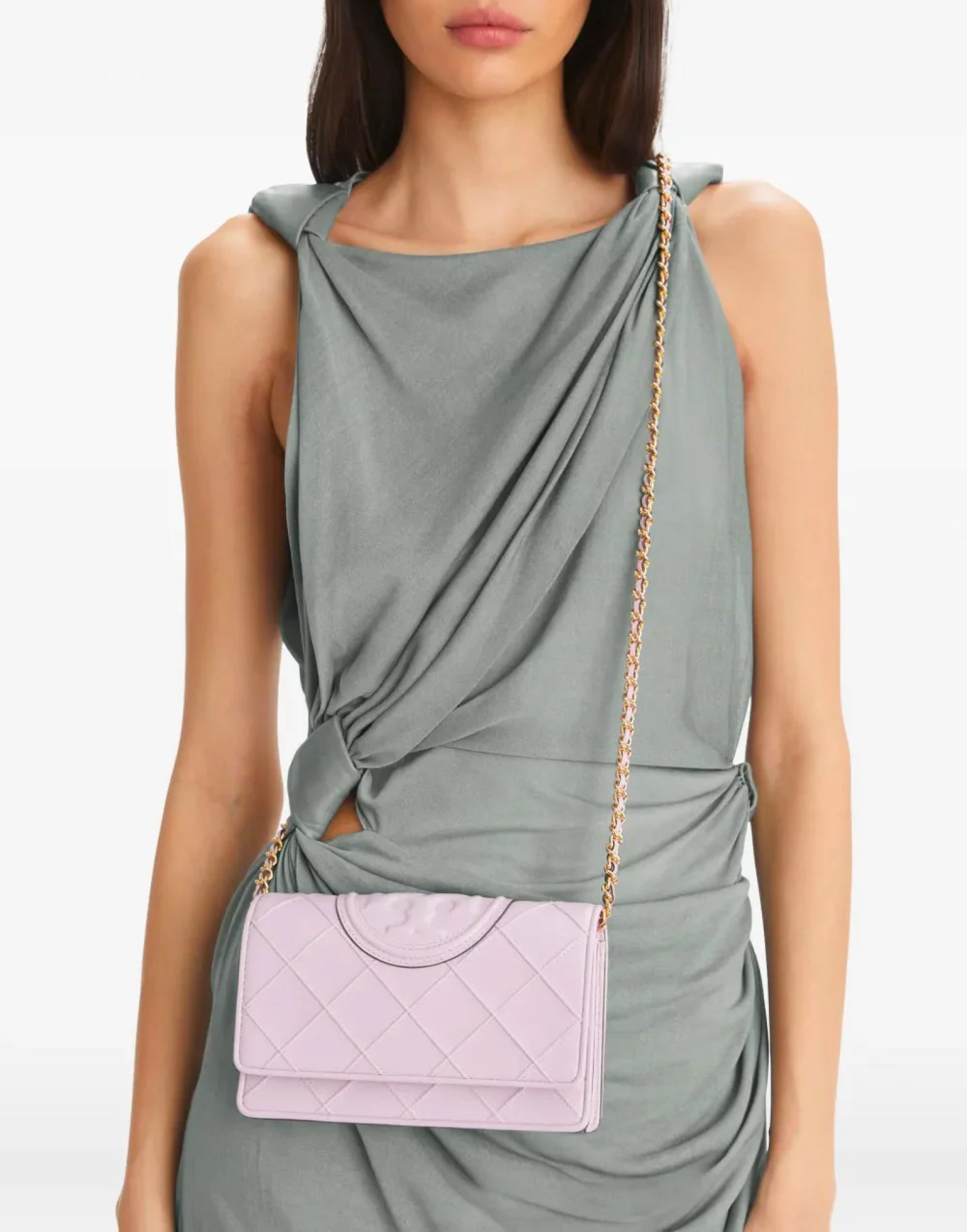 TORY BURCH Logo Wallet on Chain Crossbody Handbag - 20x25x3 cm