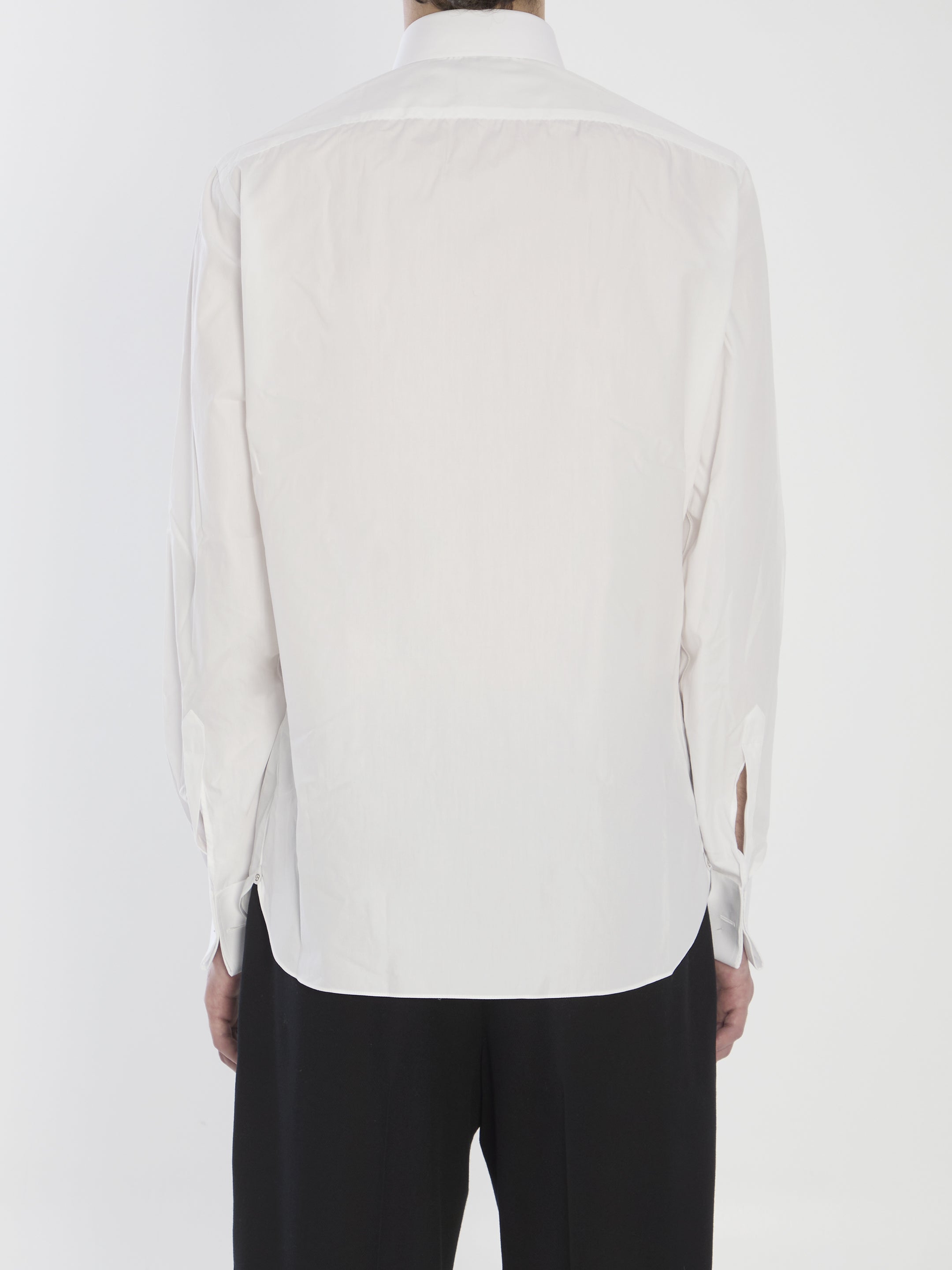 BORRIELLO Men's Dress Shirt with Cuffs for Cufflinks - Size 41