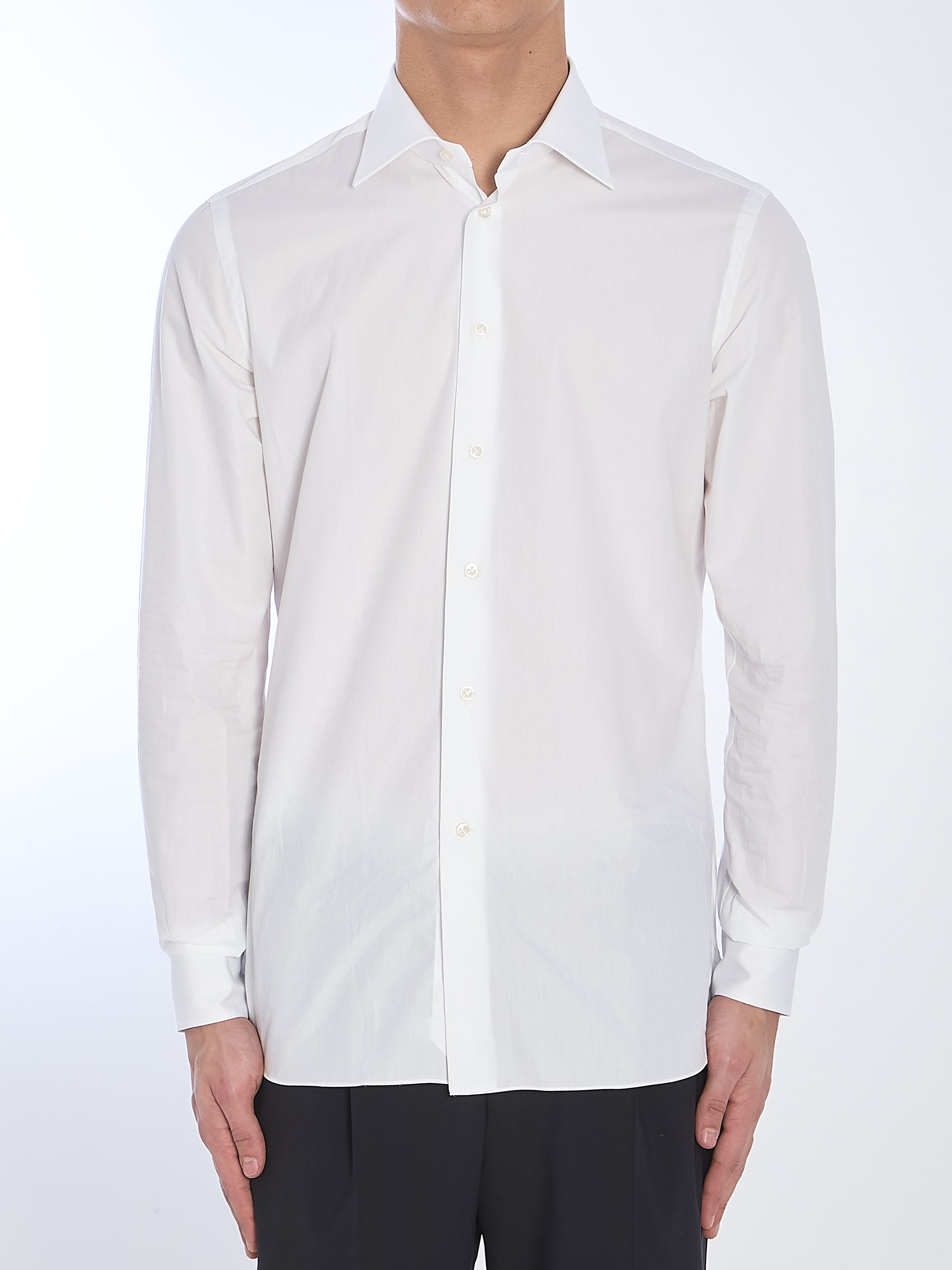 BORRIELLO Classic Cotton Poplin Shirt - Size 40 IT