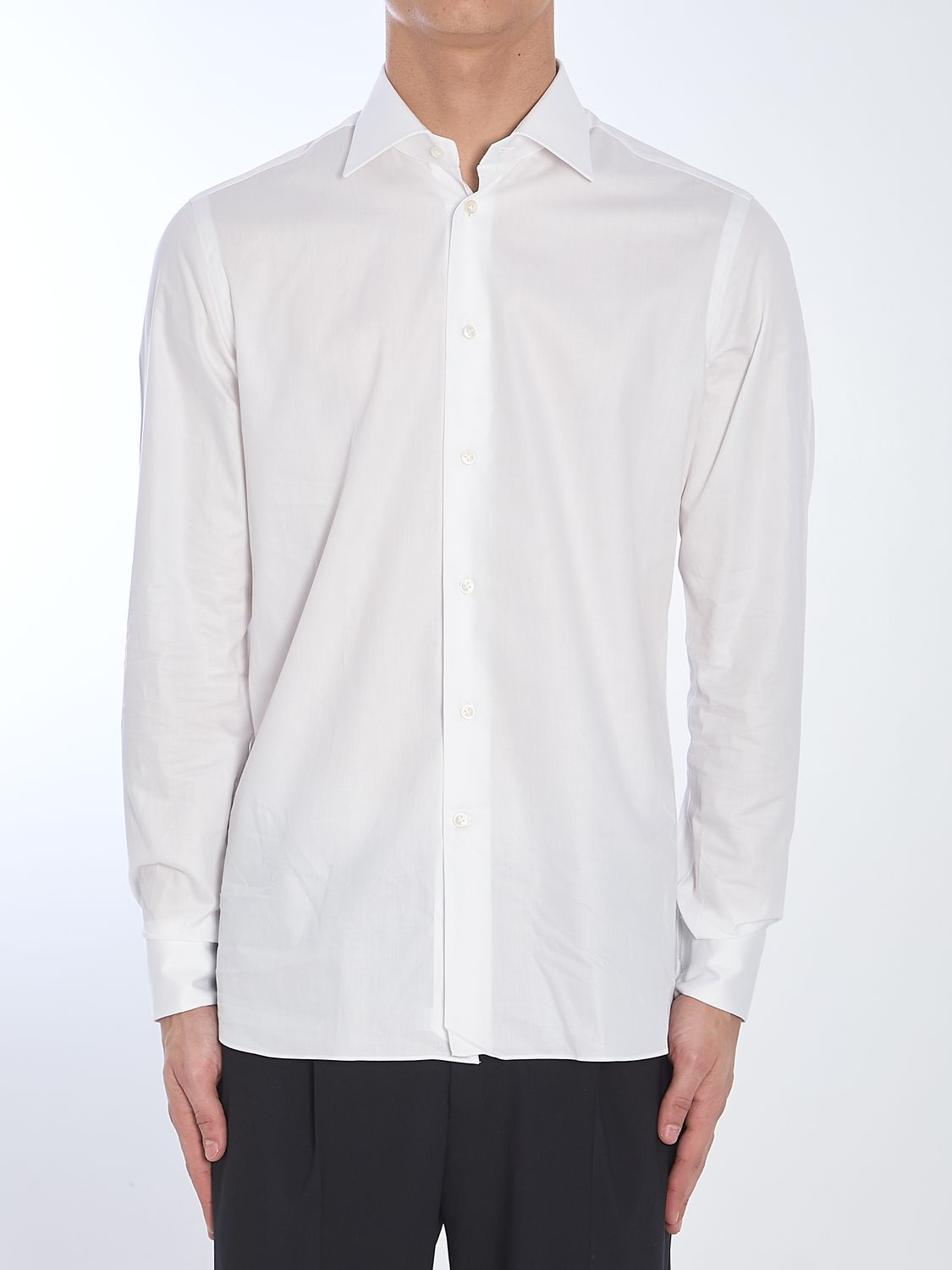 BORRIELLO Classic Cotton Twill Shirt - Size 40