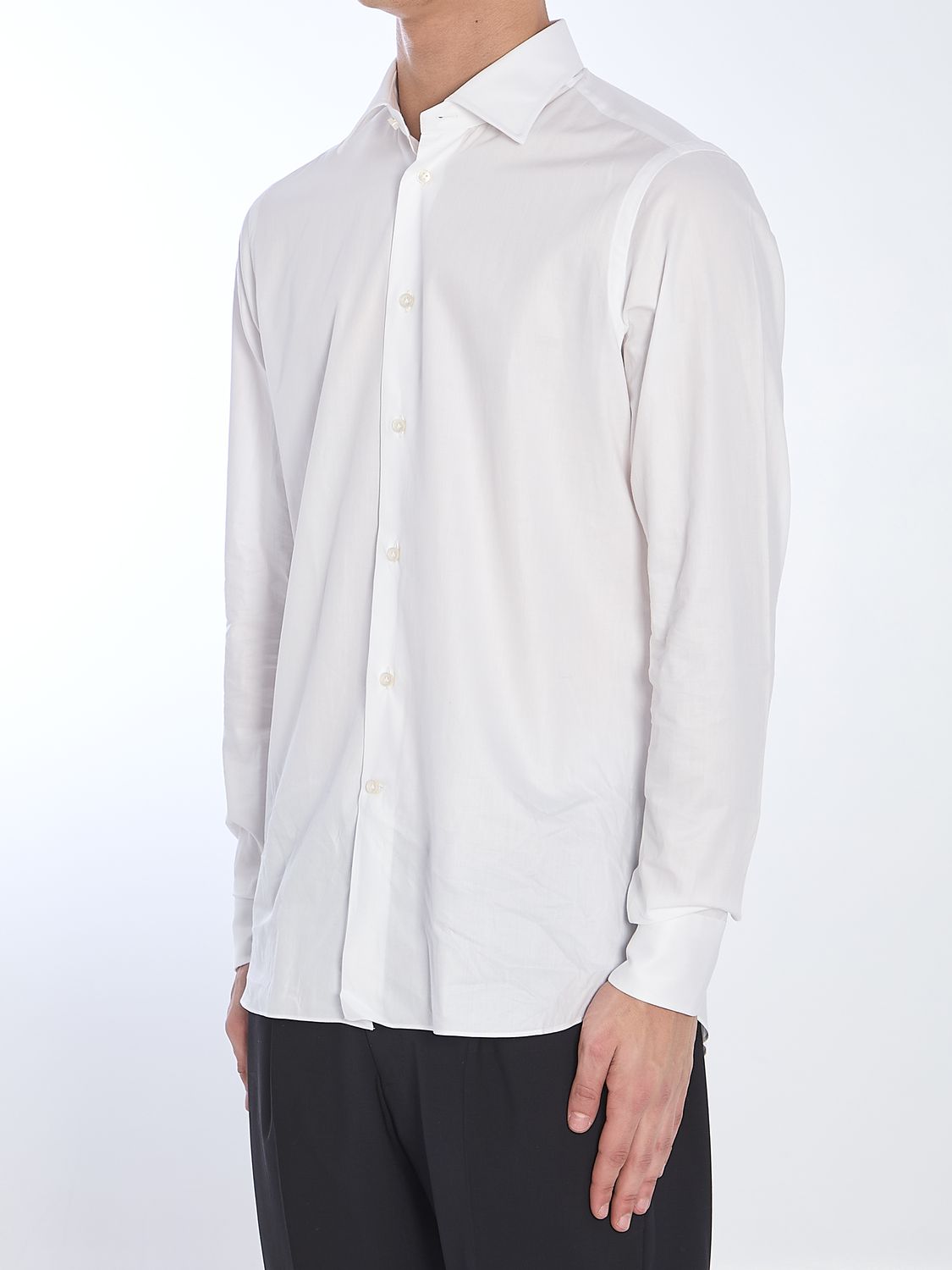 BORRIELLO Classic Cotton Twill Shirt - Size 40