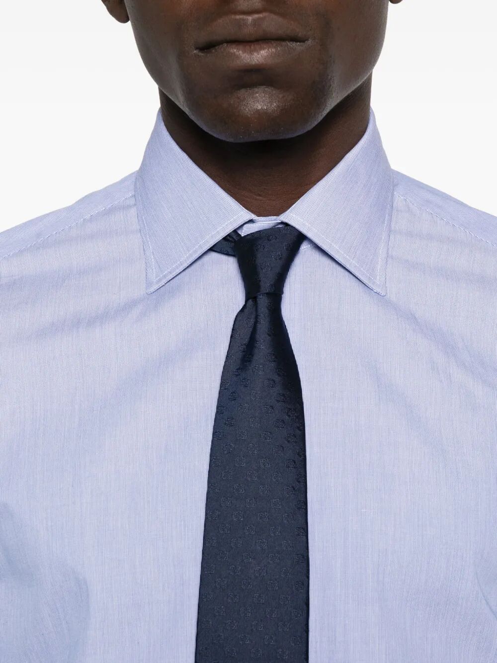 BORRIELLO Thin Striped Cotton Shirt - Fall/Winter 2025