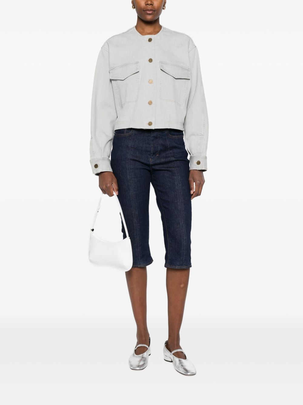 FORTE FORTE Cotton Overshirt with Flap Pockets for Women - FW25