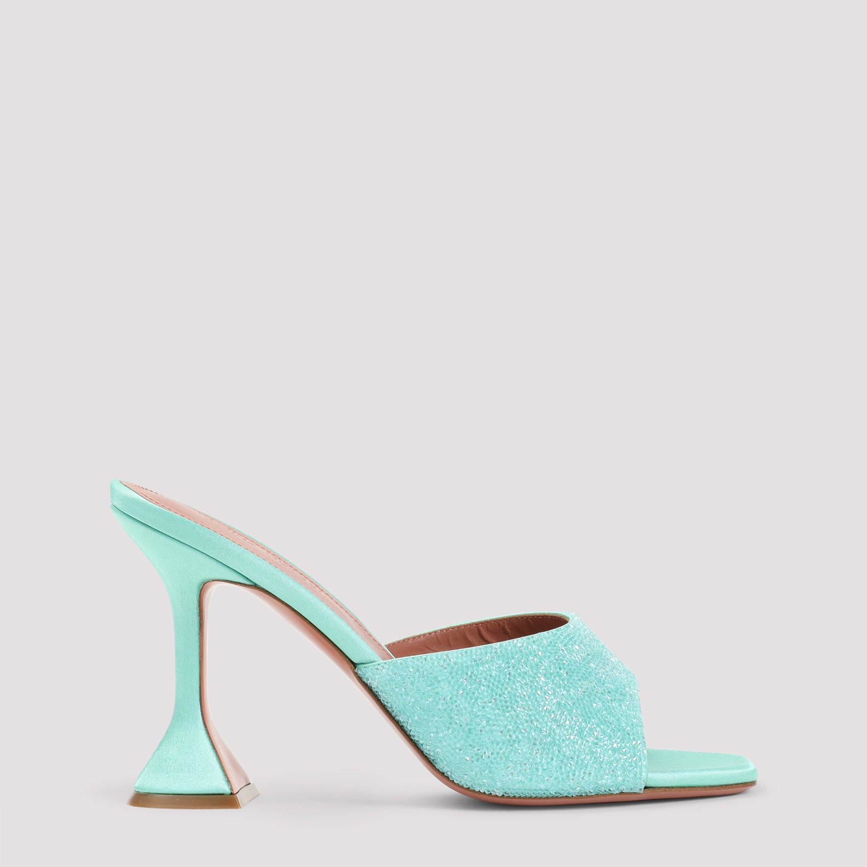 AMINA MUADDI Lupita Crystal Dust 95 Mini Sandals