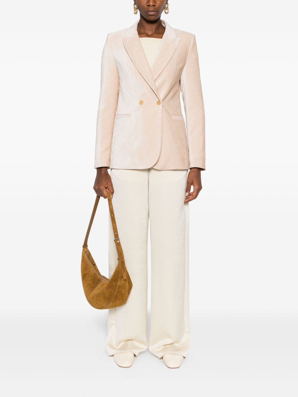 FORTE FORTE Double-Breasted Velvet Jacket for Women