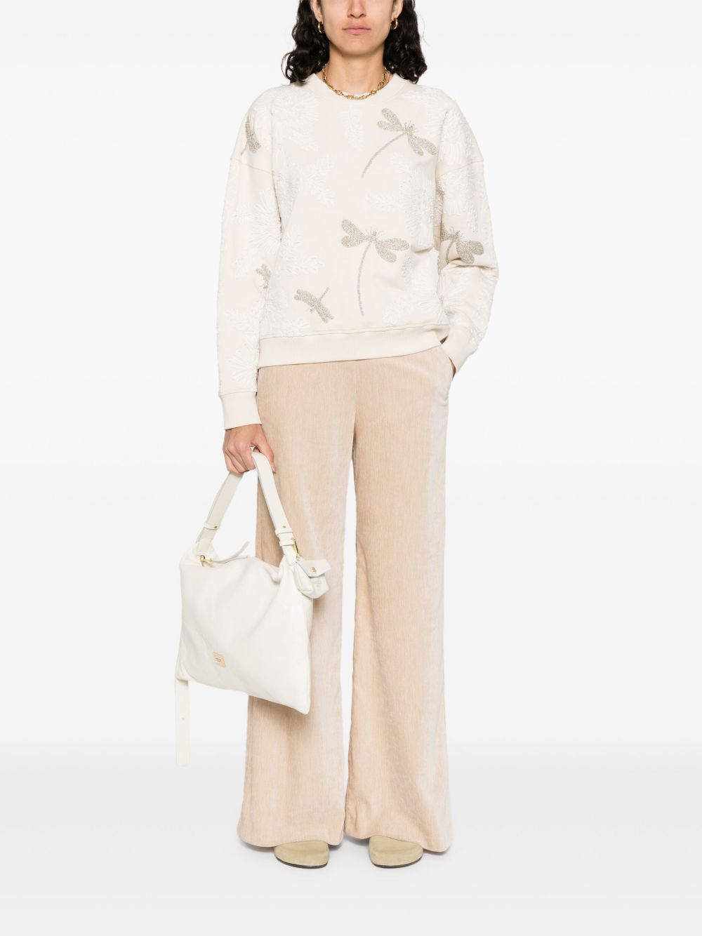 FORTE FORTE High-Waisted Flared Trousers