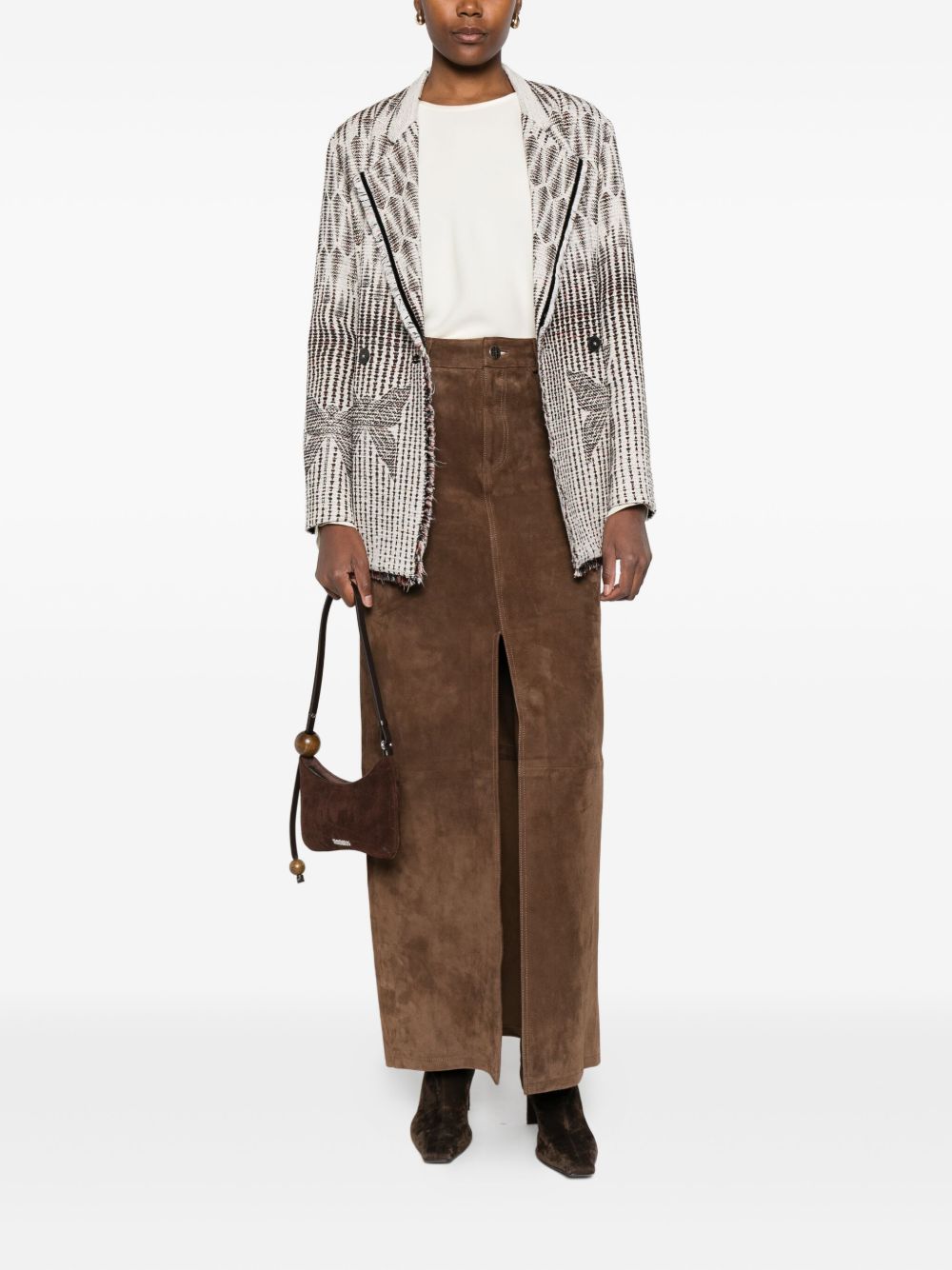 FORTE FORTE Satin Blouse with Round Neck for Women - FW25