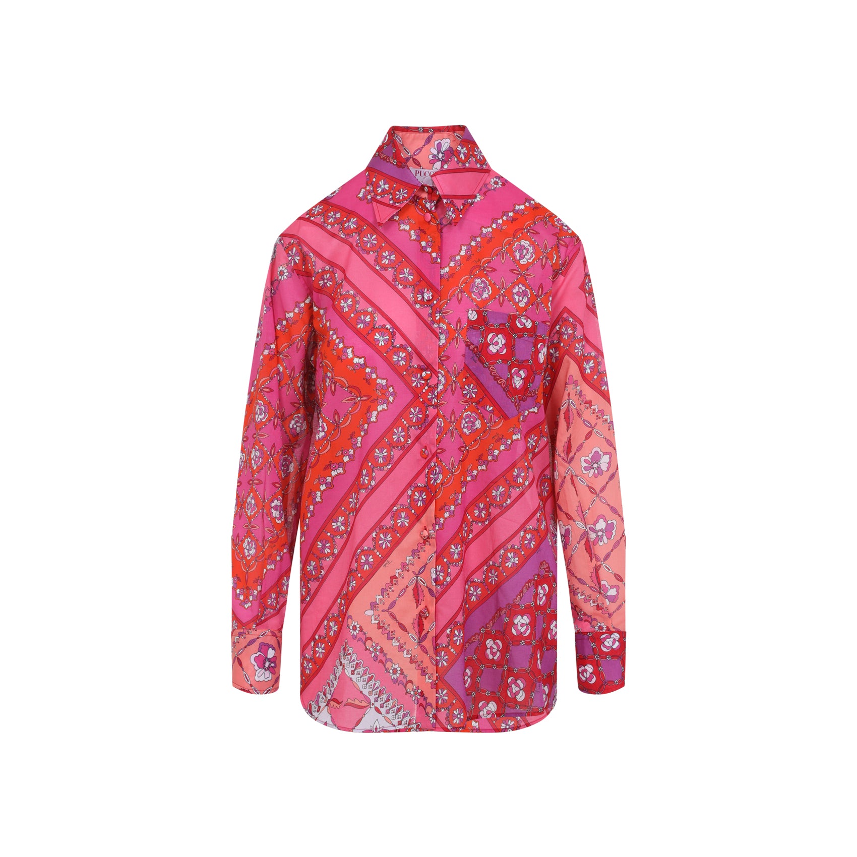 PUCCI Stylish Multicolour Cotton Shirt for Men - FW25 Collection