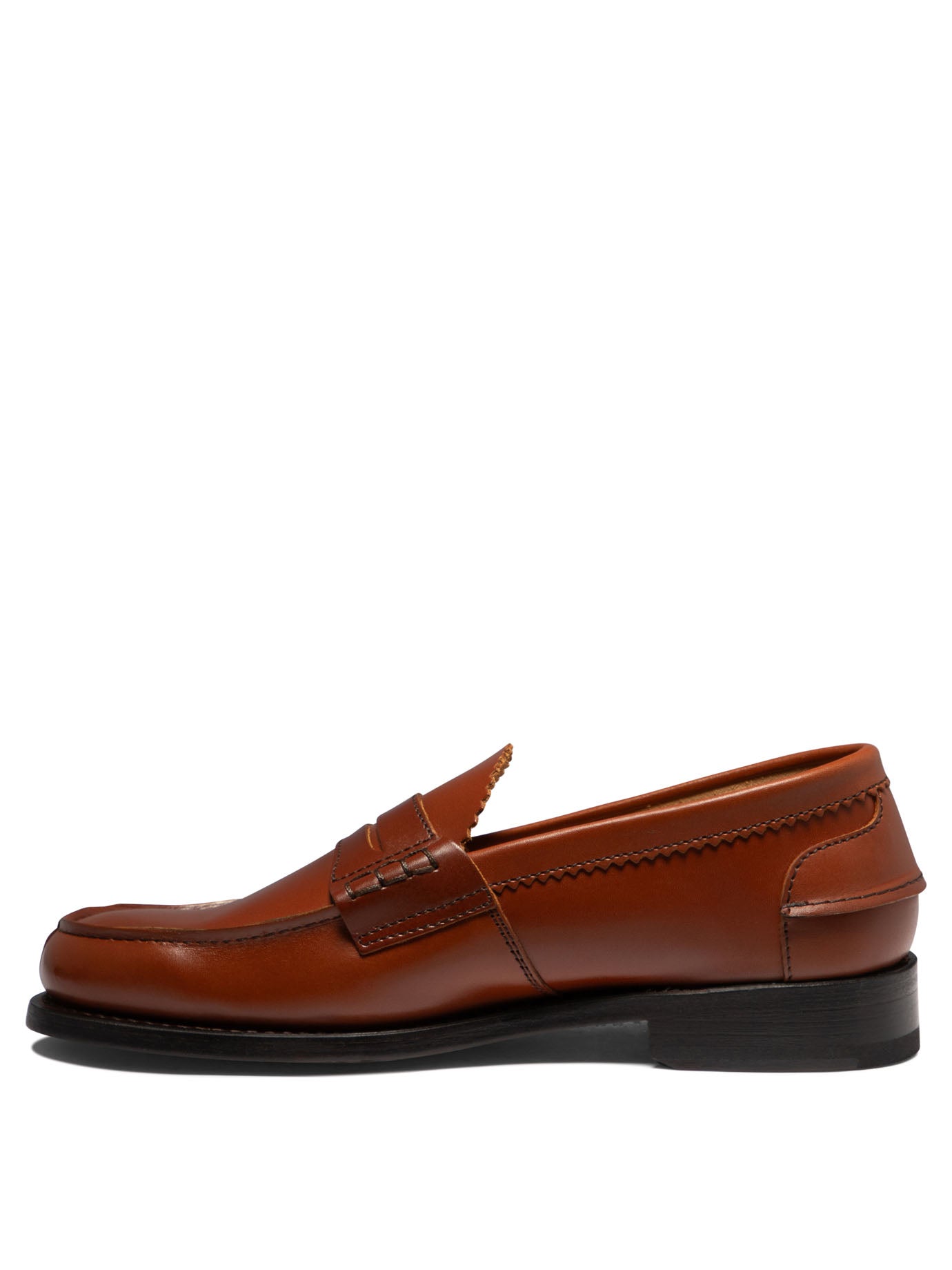 SAXONE OF SCOTLAND Classic Men's Leather Loafers