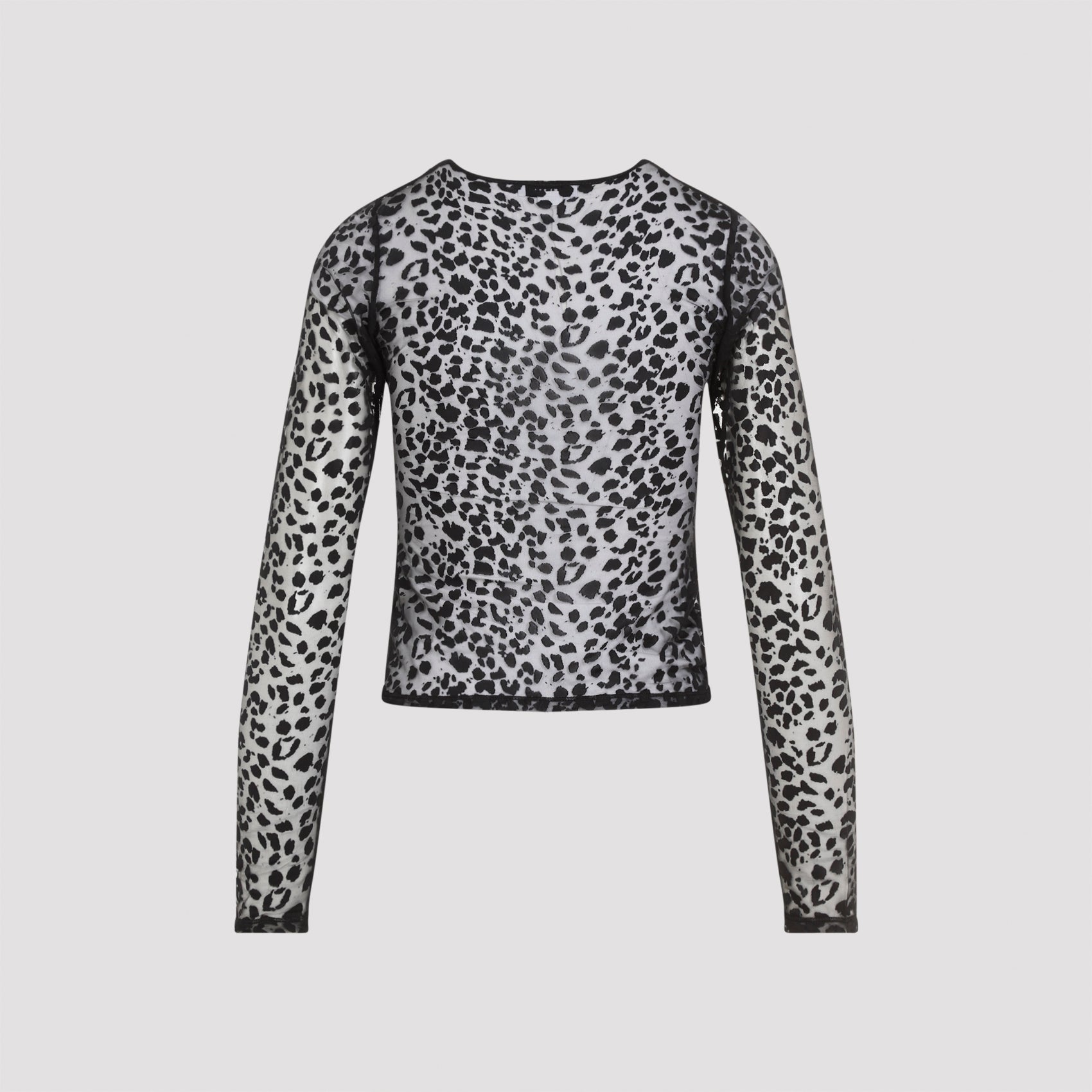 ALEXANDER MCQUEEN Leopard Devoré Mini Top