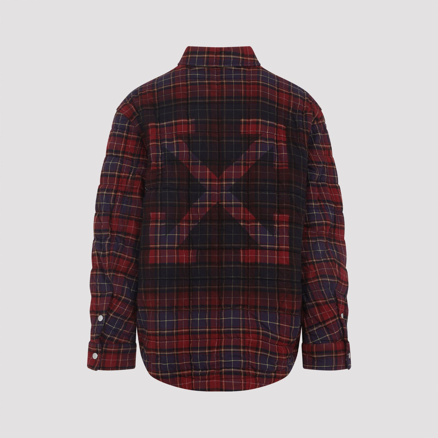 OFF WHITE Men's Padded Plaid Flannel Jacket