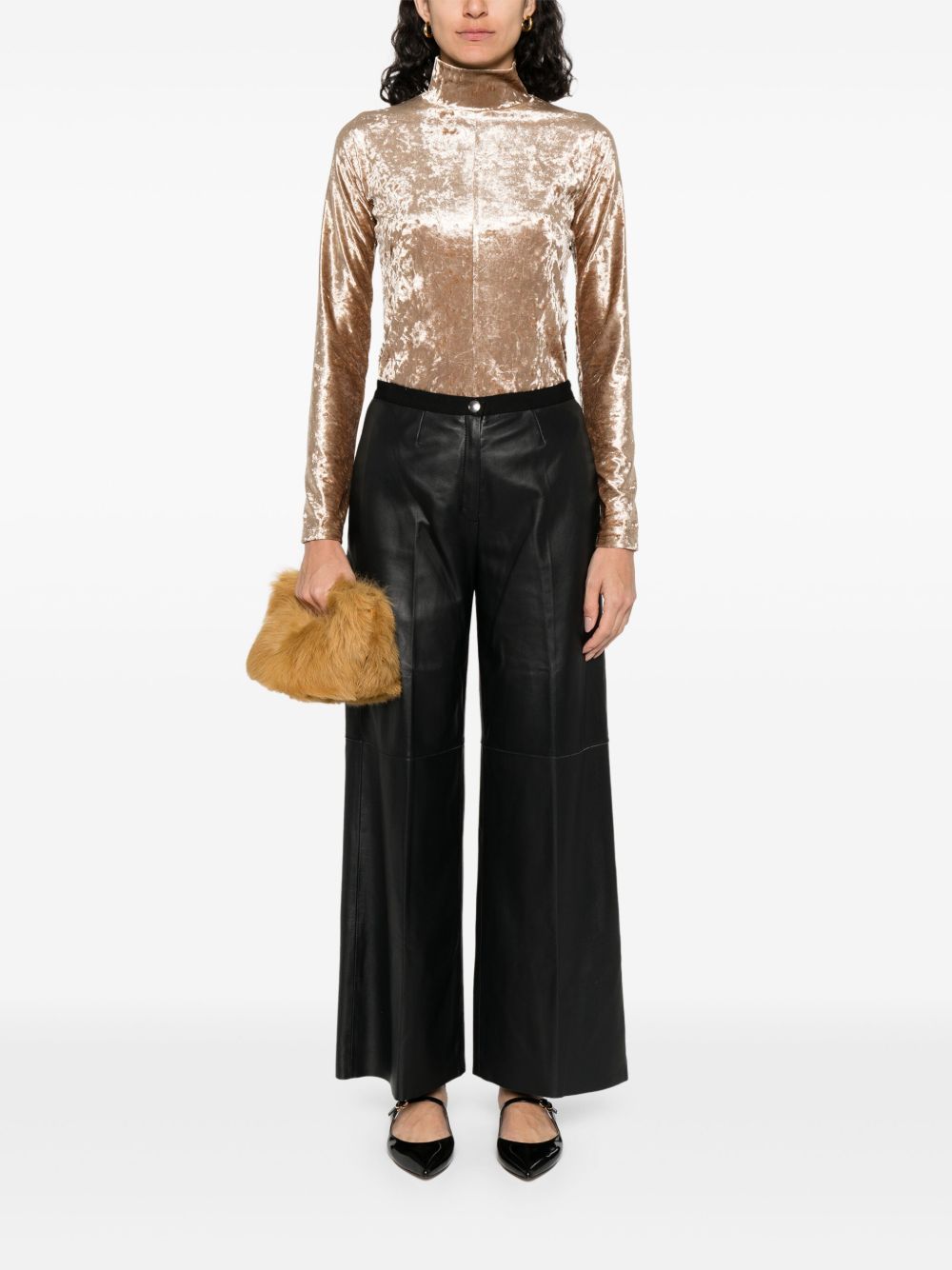 FORTE FORTE Velvet Turtle-Neck Sweater for Women - Fall 2025