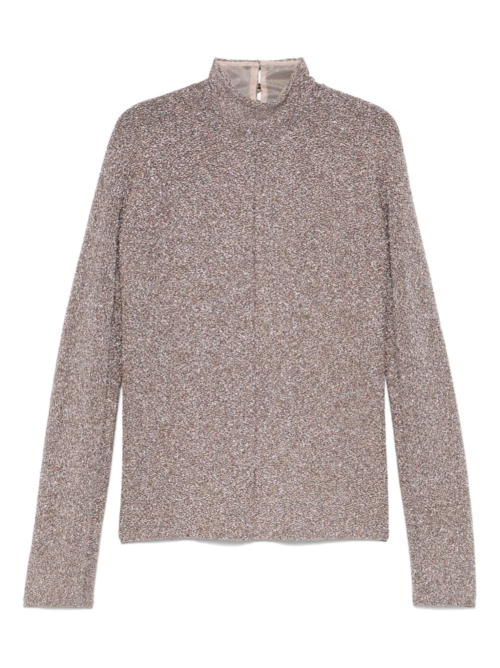 FORTE FORTE Lurex Turtle-Neck Sweater