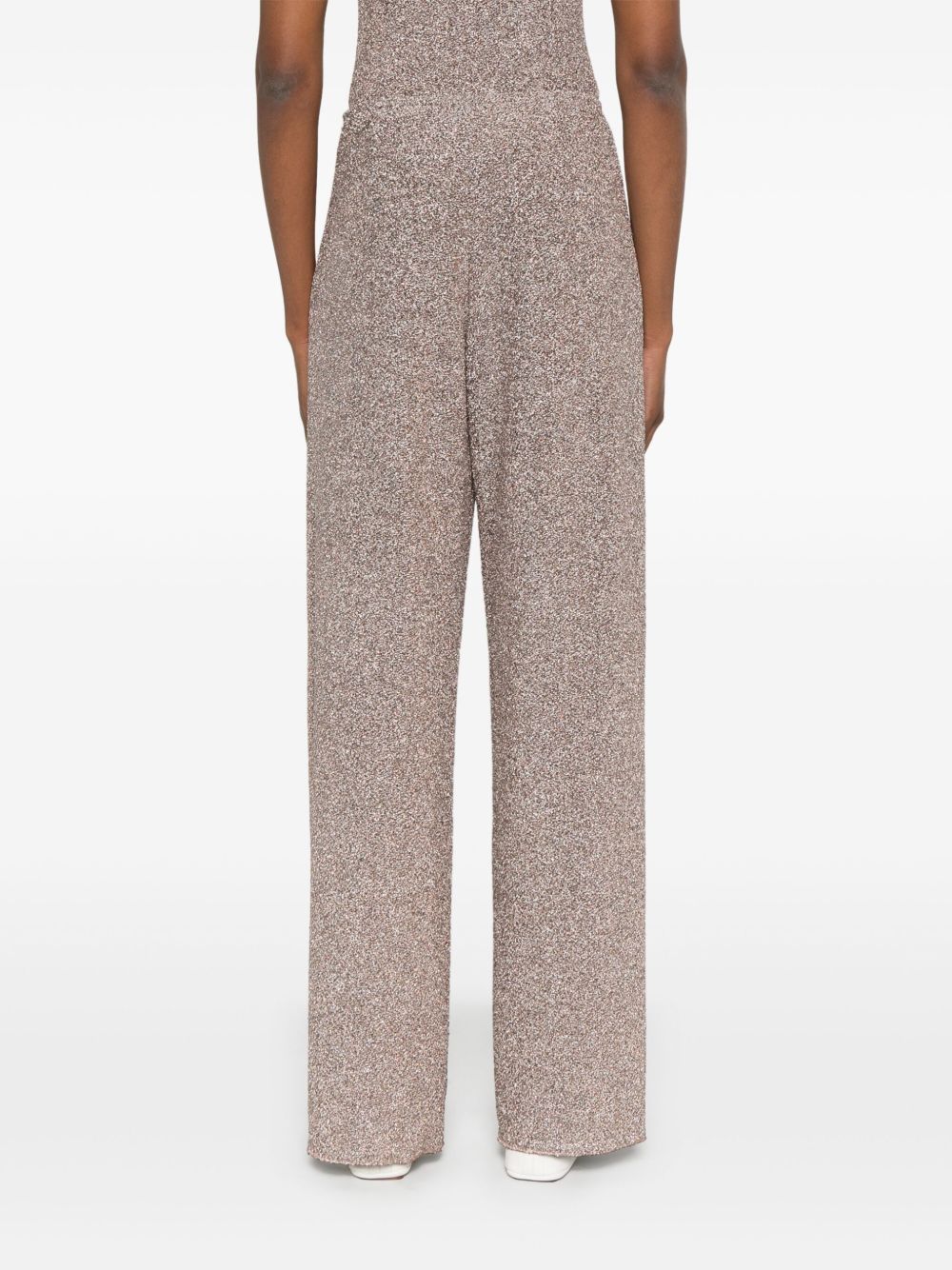 FORTE FORTE Wide-Leg Trousers with Side Zip - FW25