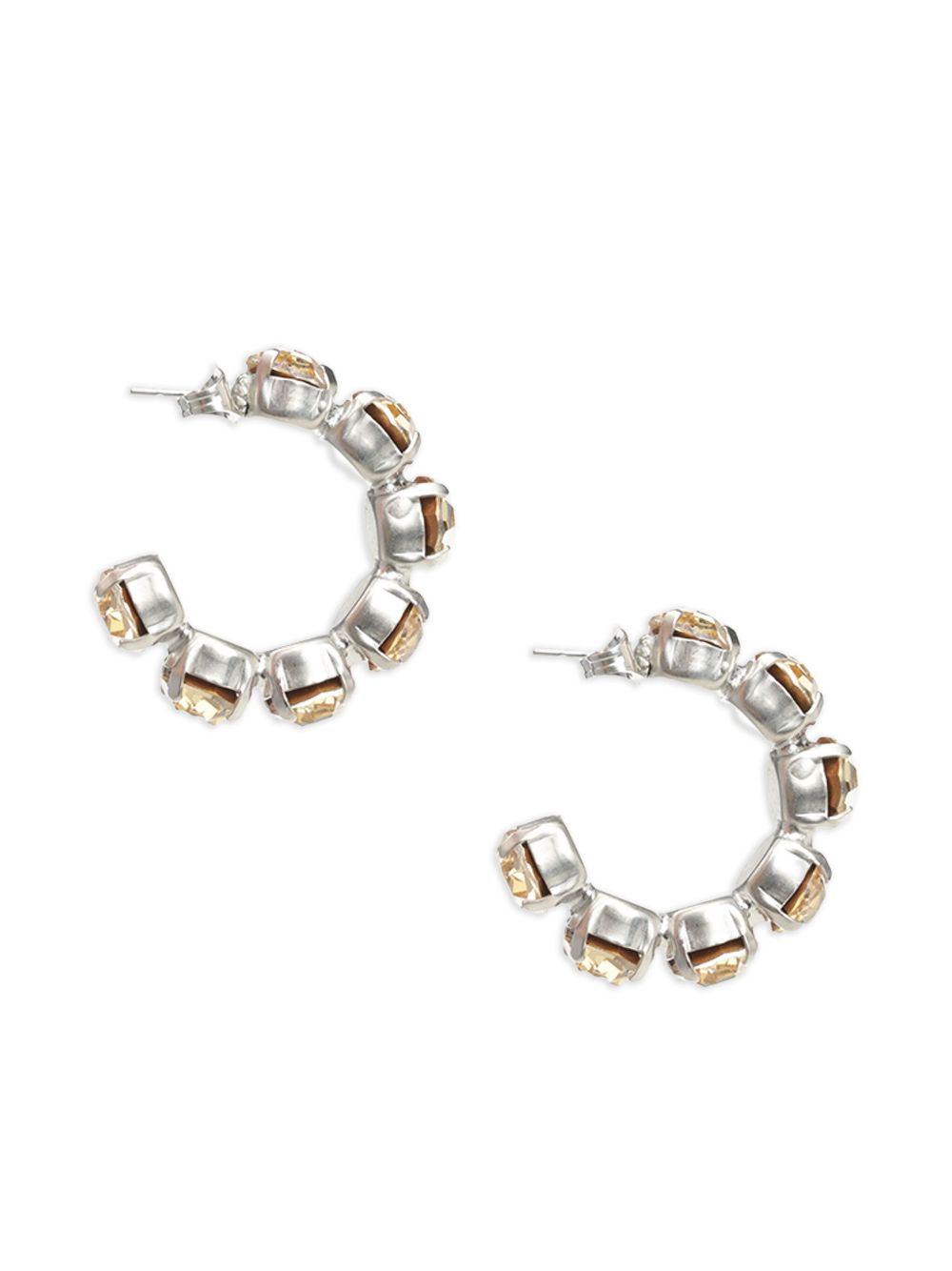FORTE FORTE Crystal Hoop Earrings
