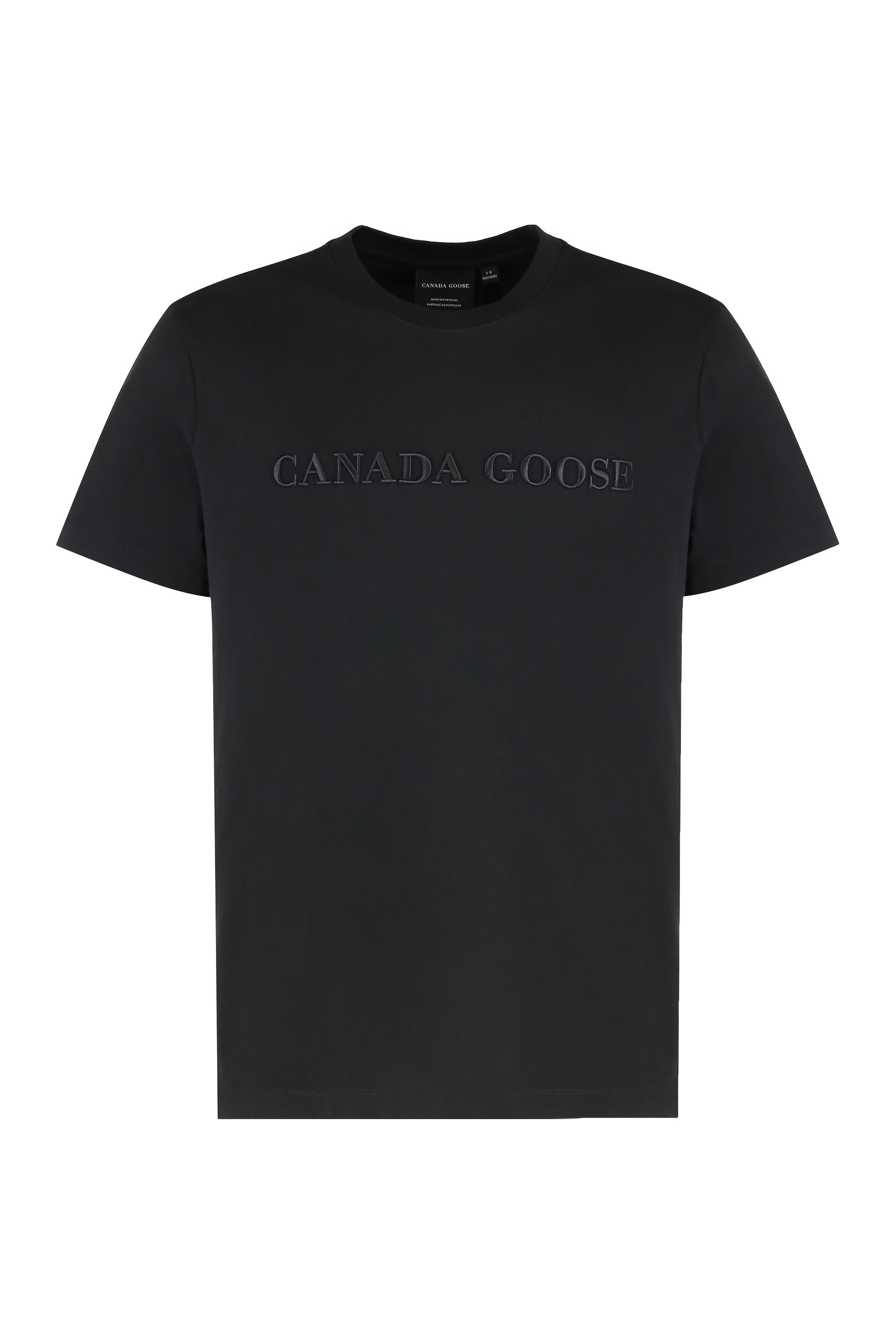 CANADA GOOSE Emersen Crew Neck T-Shirt with Embroidered Detail