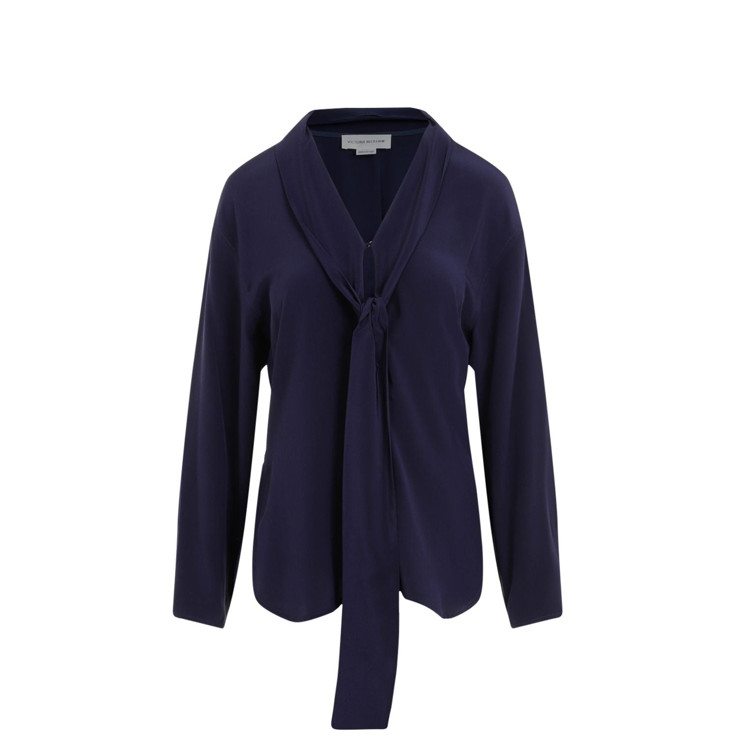 VICTORIA BECKHAM V-Neck Silk Blouse