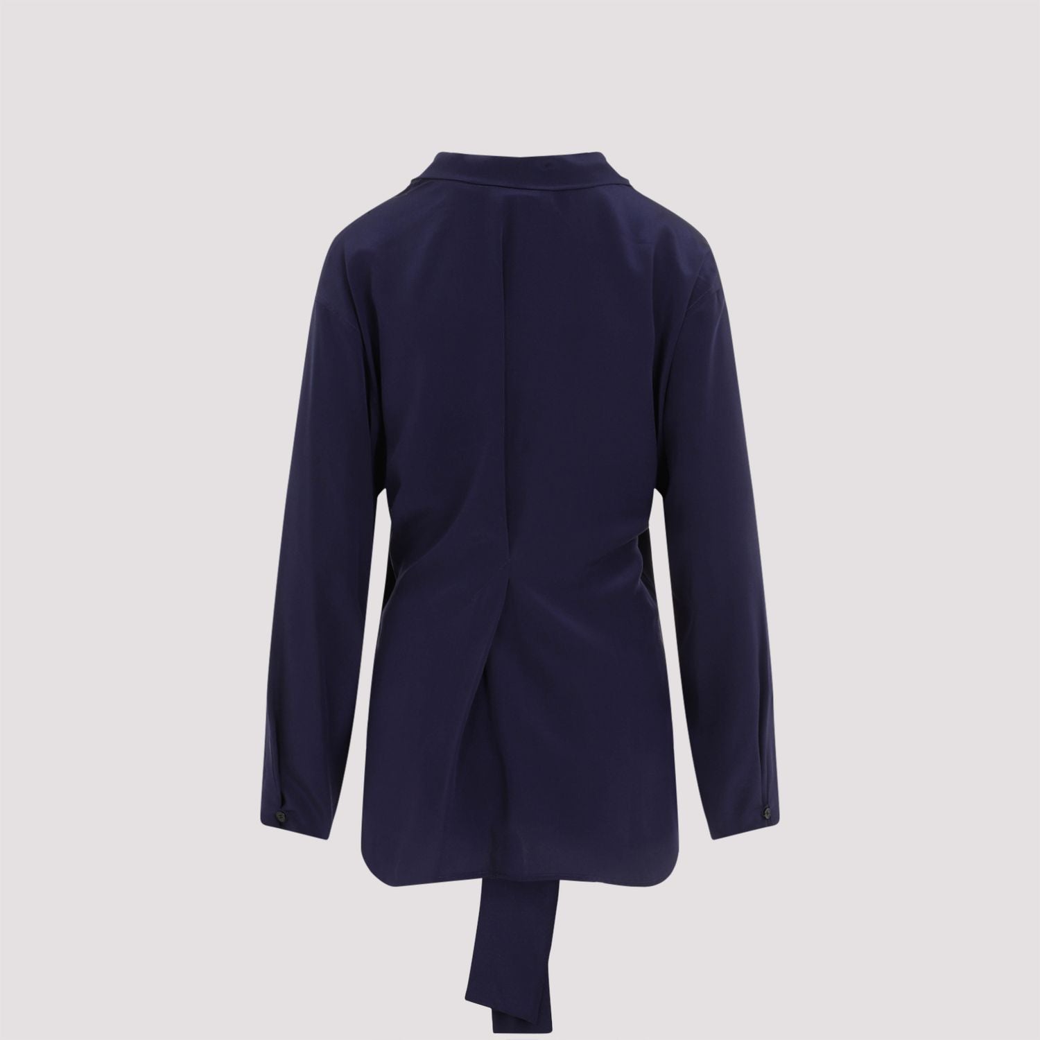 VICTORIA BECKHAM V-Neck Silk Blouse