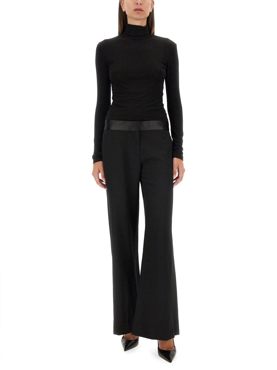 VICTORIA BECKHAM Regular Fit Wool Pants - Size 8 UK