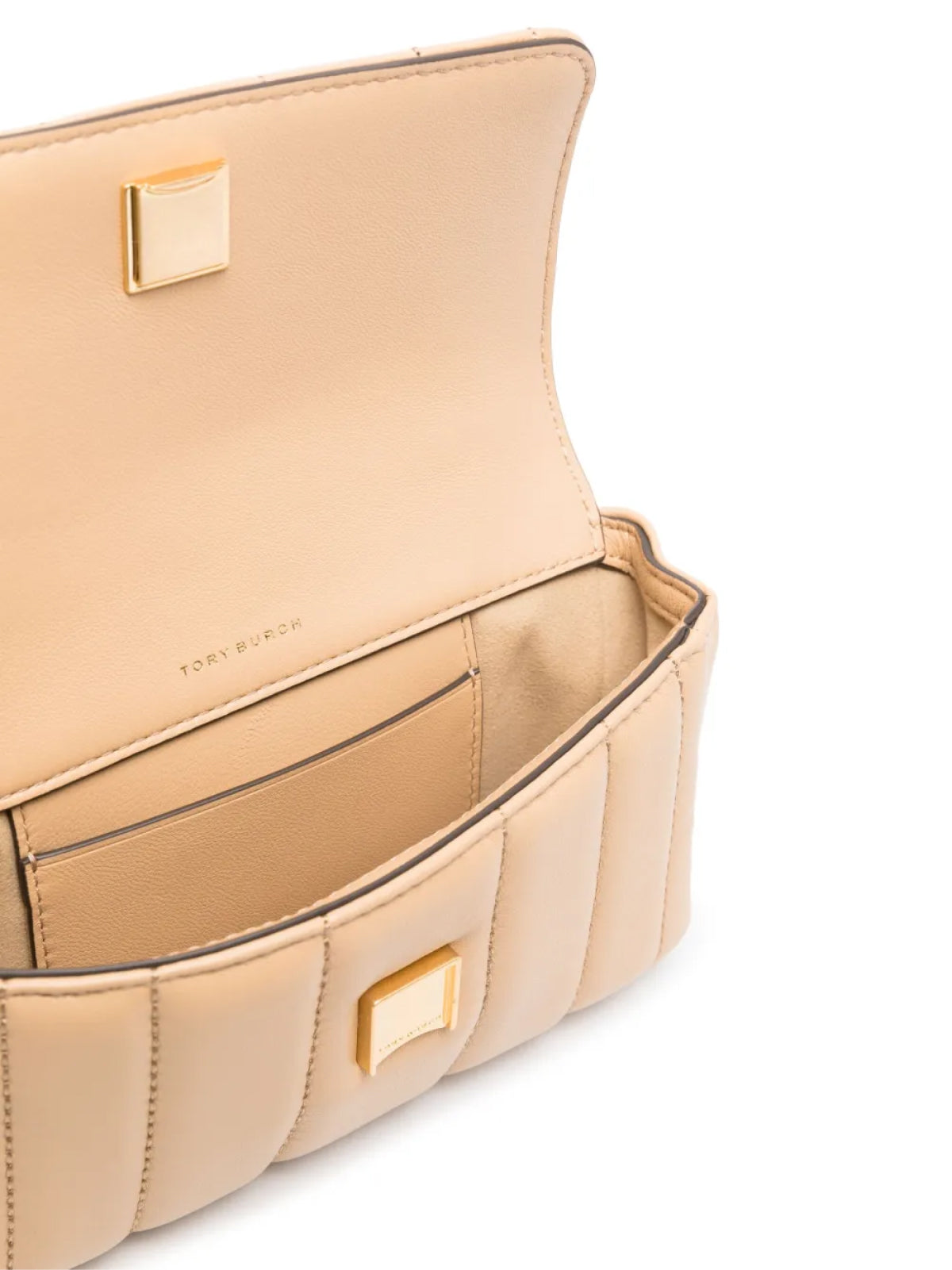 TORY BURCH Mini Flap Quilted Logo Shoulder Handbag 17x10x5 cm