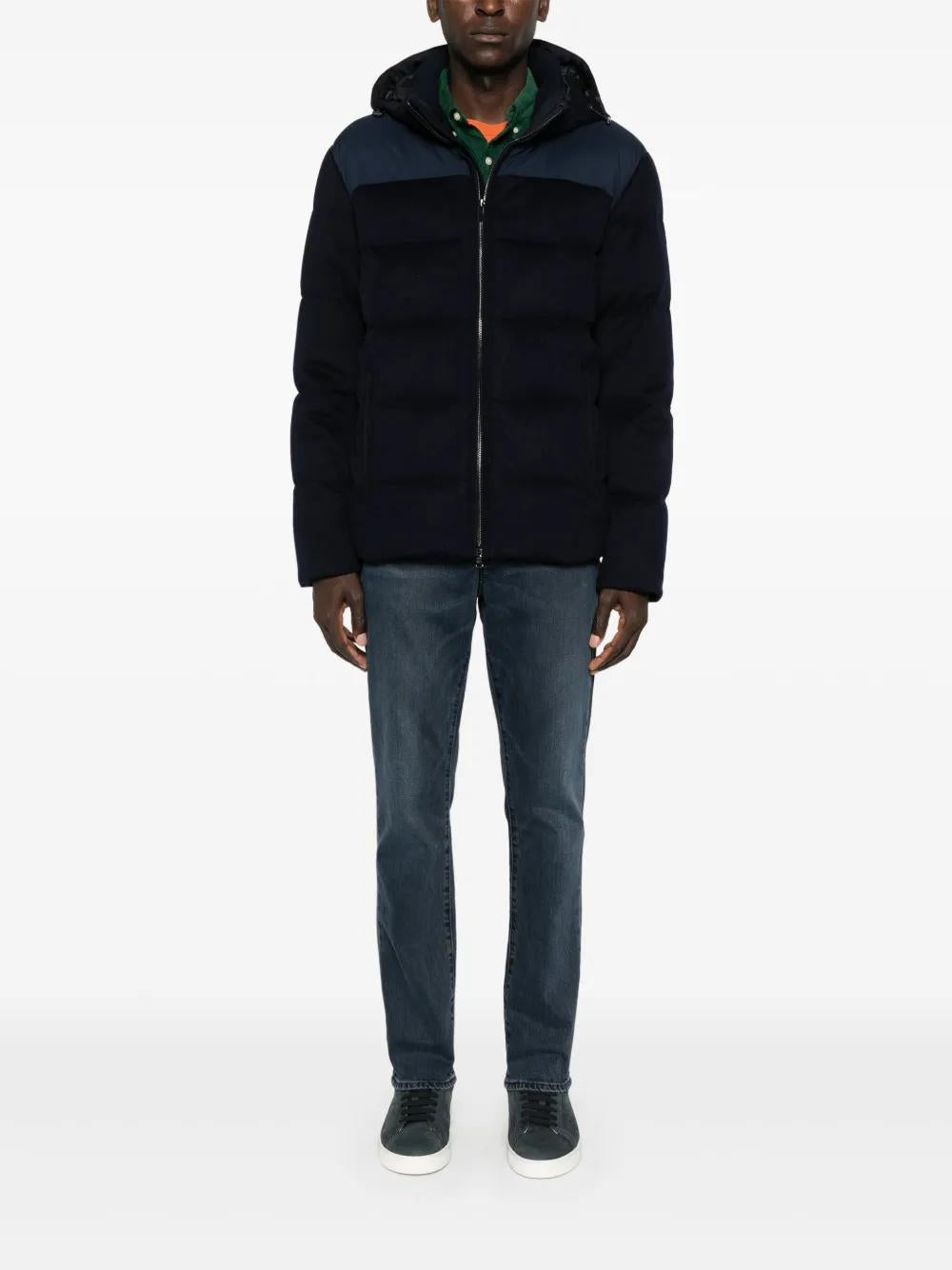 PAUL & SHARK Luxurious Puffer Jacket in Cashmere