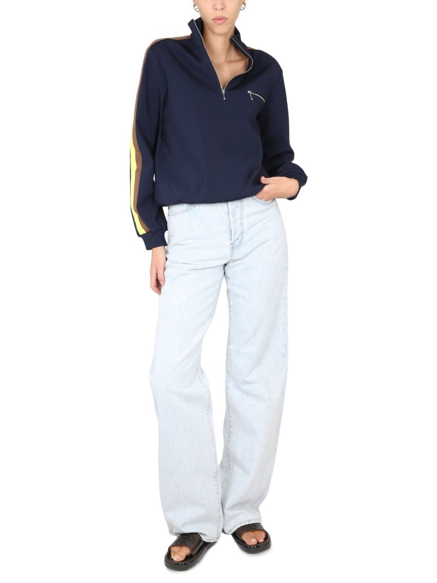 TORY BURCH Women's Front Zipper Sweatshirt