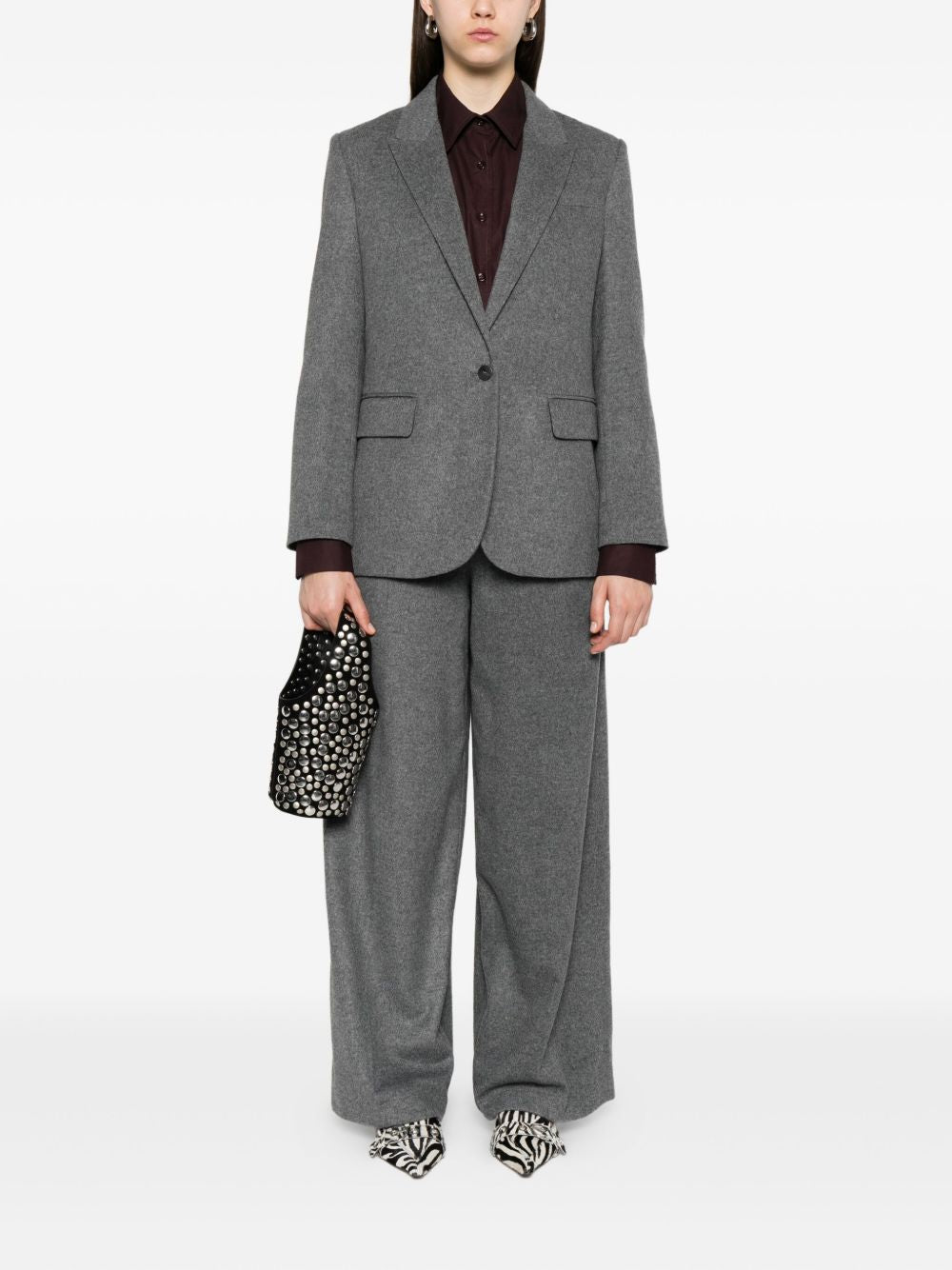 FORTE FORTE Wool Single-Breasted Jacket