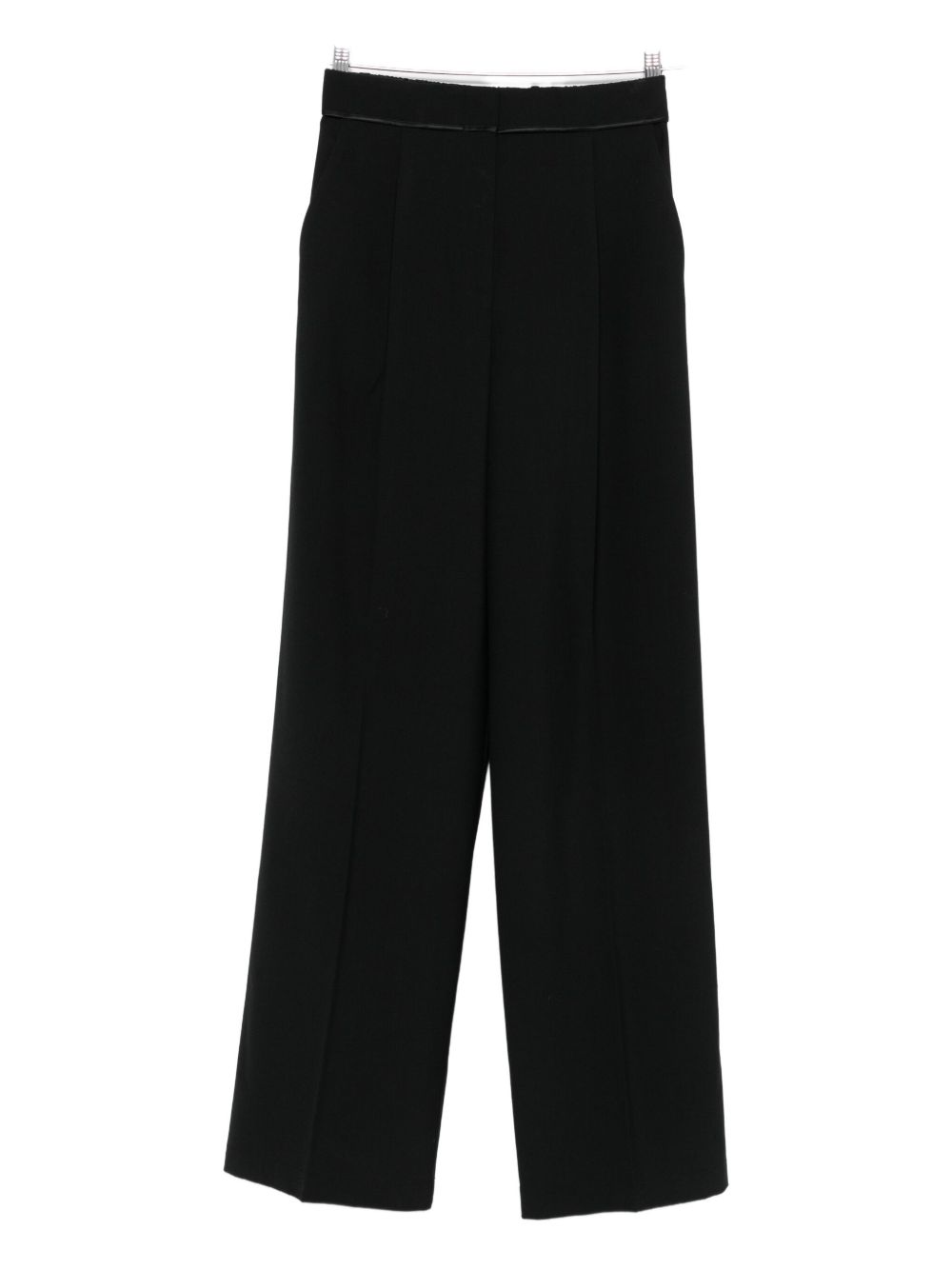 FORTE FORTE High-Waisted Straight Leg Wool Blend Trousers