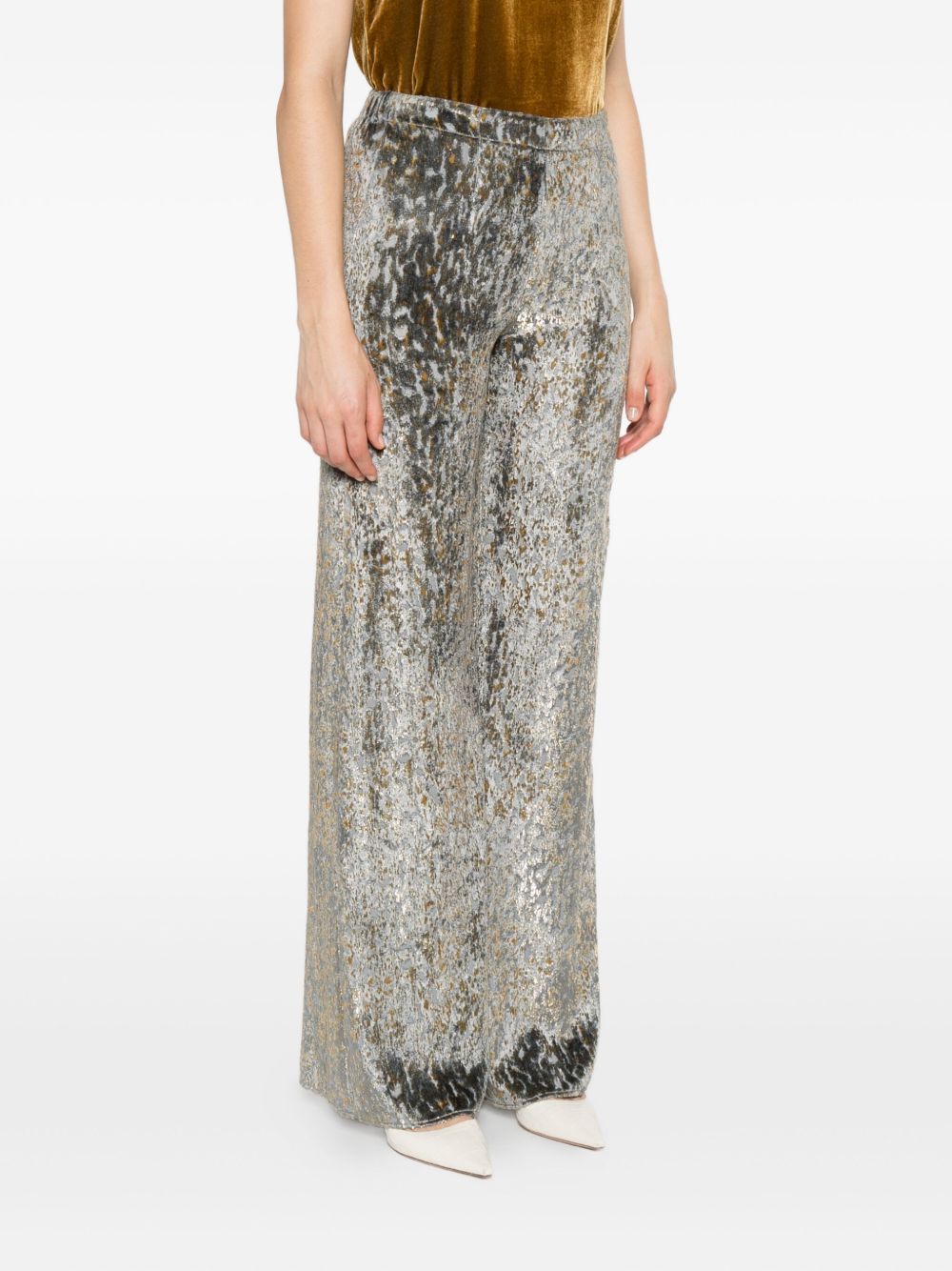 FORTE FORTE High-Waisted Wide-Leg Trousers