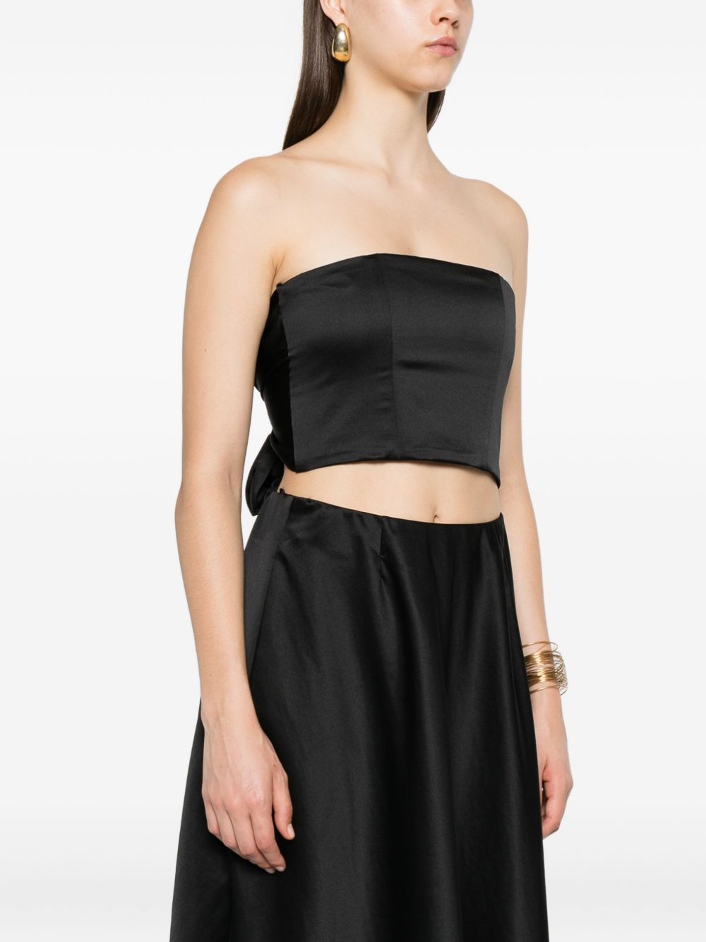 FORTE FORTE Elegant Draped Bandeau Top