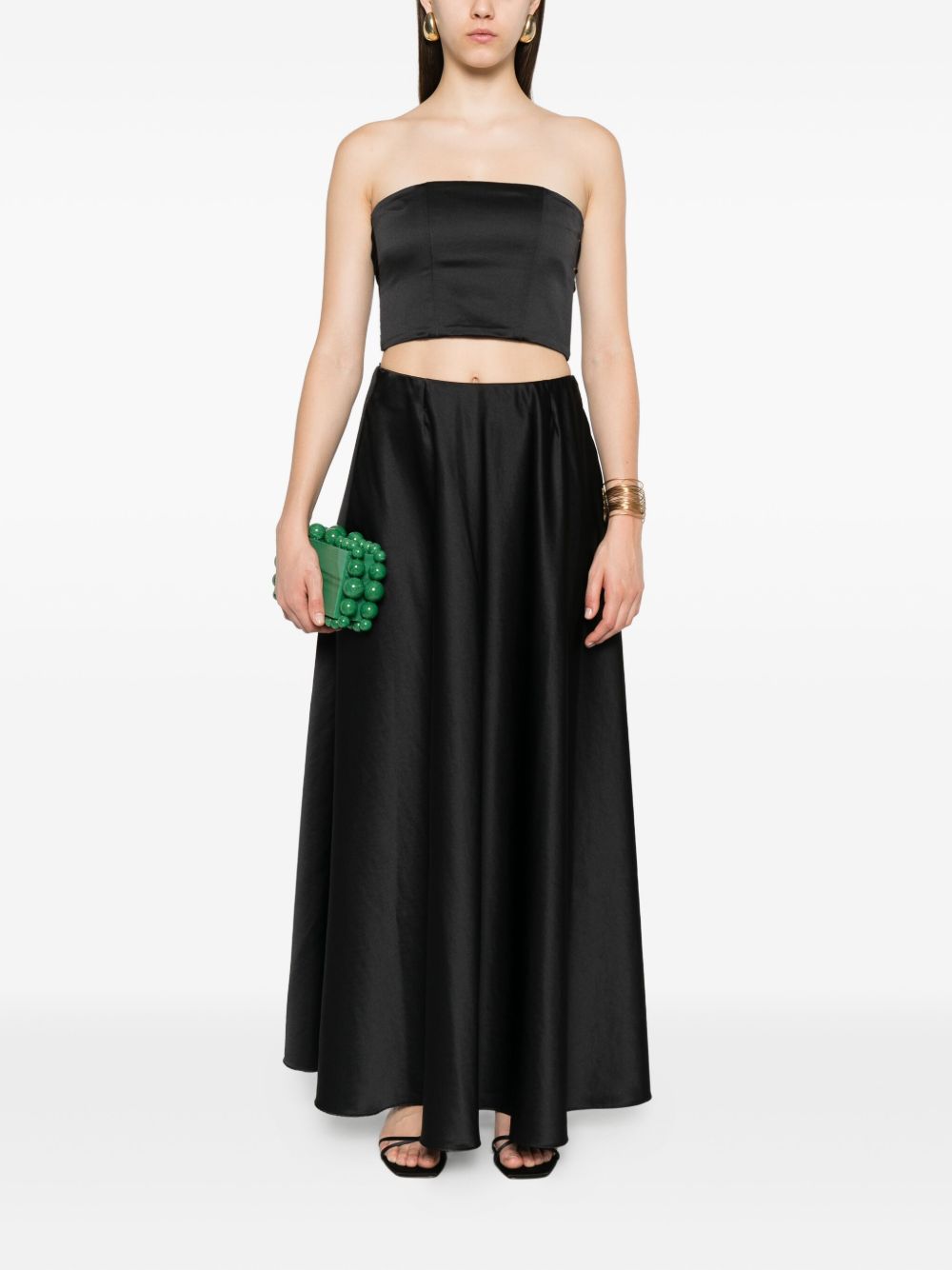 FORTE FORTE Elegant Draped Bandeau Top