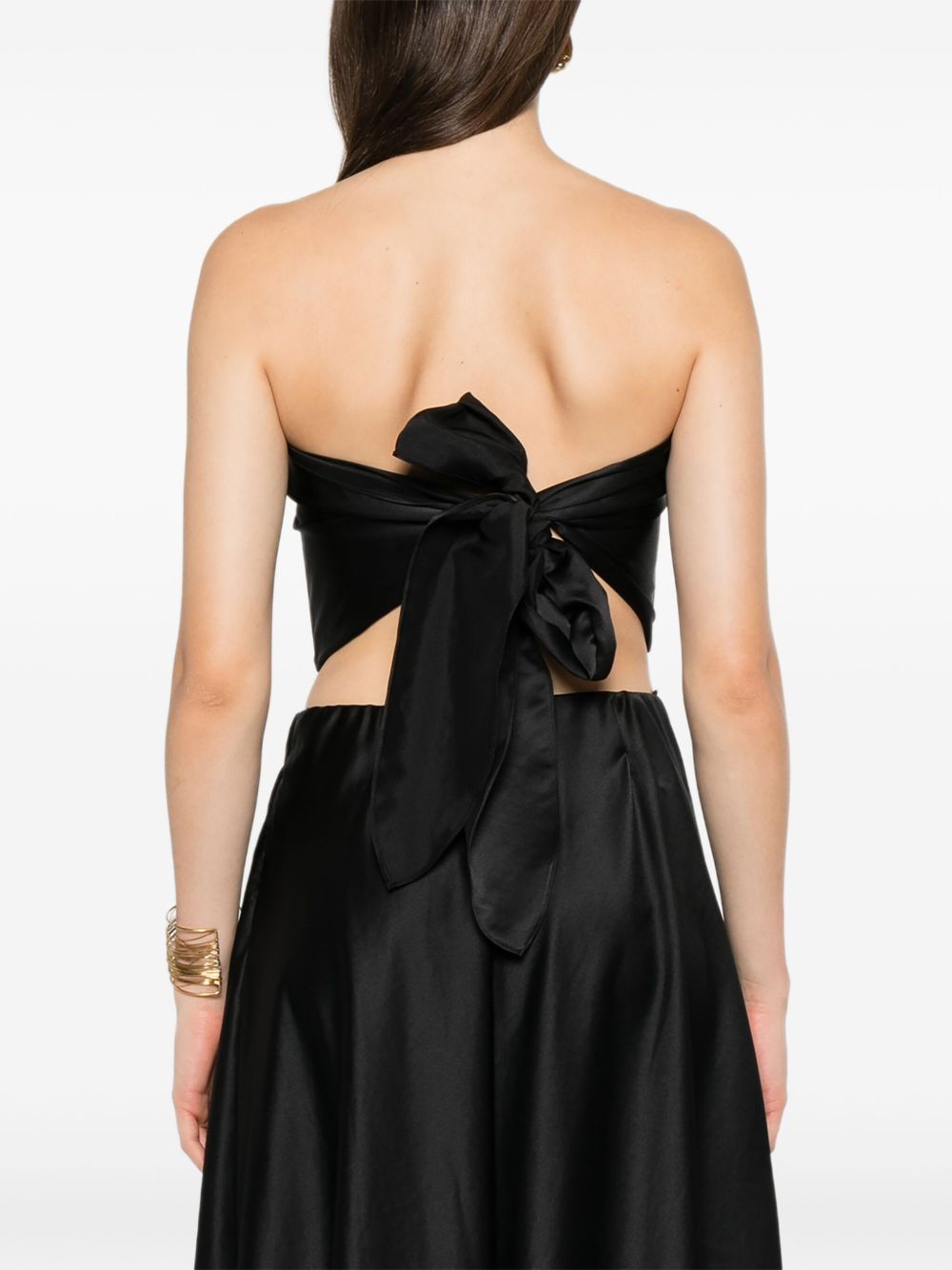 FORTE FORTE Elegant Draped Bandeau Top