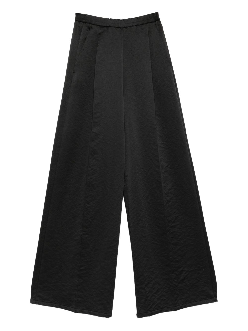 FORTE FORTE Flared Leg Trousers with Pleated Design