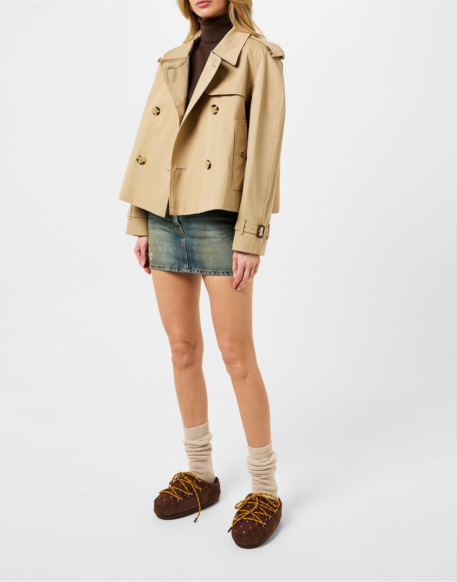 MOON BOOT Icon Logo Quilted Mini Flat Sandals