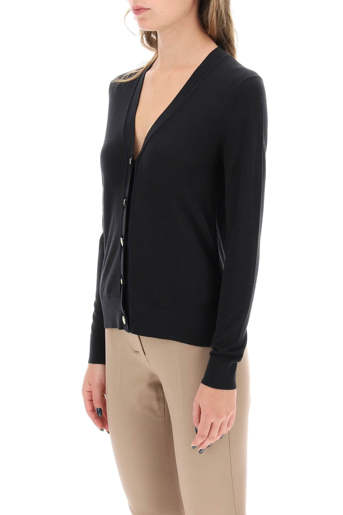 TORY BURCH Wool and Silk Blend Cardigan